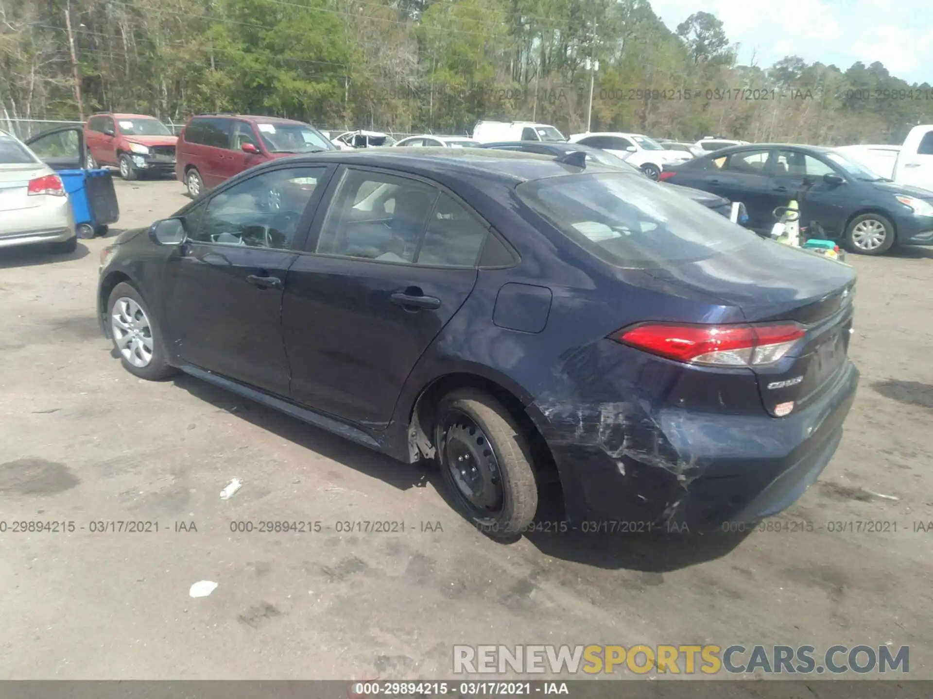 3 Photograph of a damaged car 5YFEPRAE6LP009862 TOYOTA COROLLA 2020