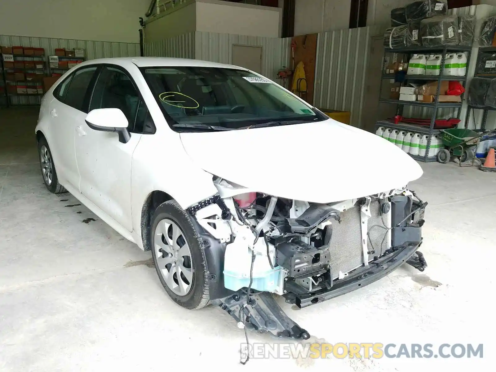 1 Photograph of a damaged car 5YFEPRAE6LP010848 TOYOTA COROLLA 2020