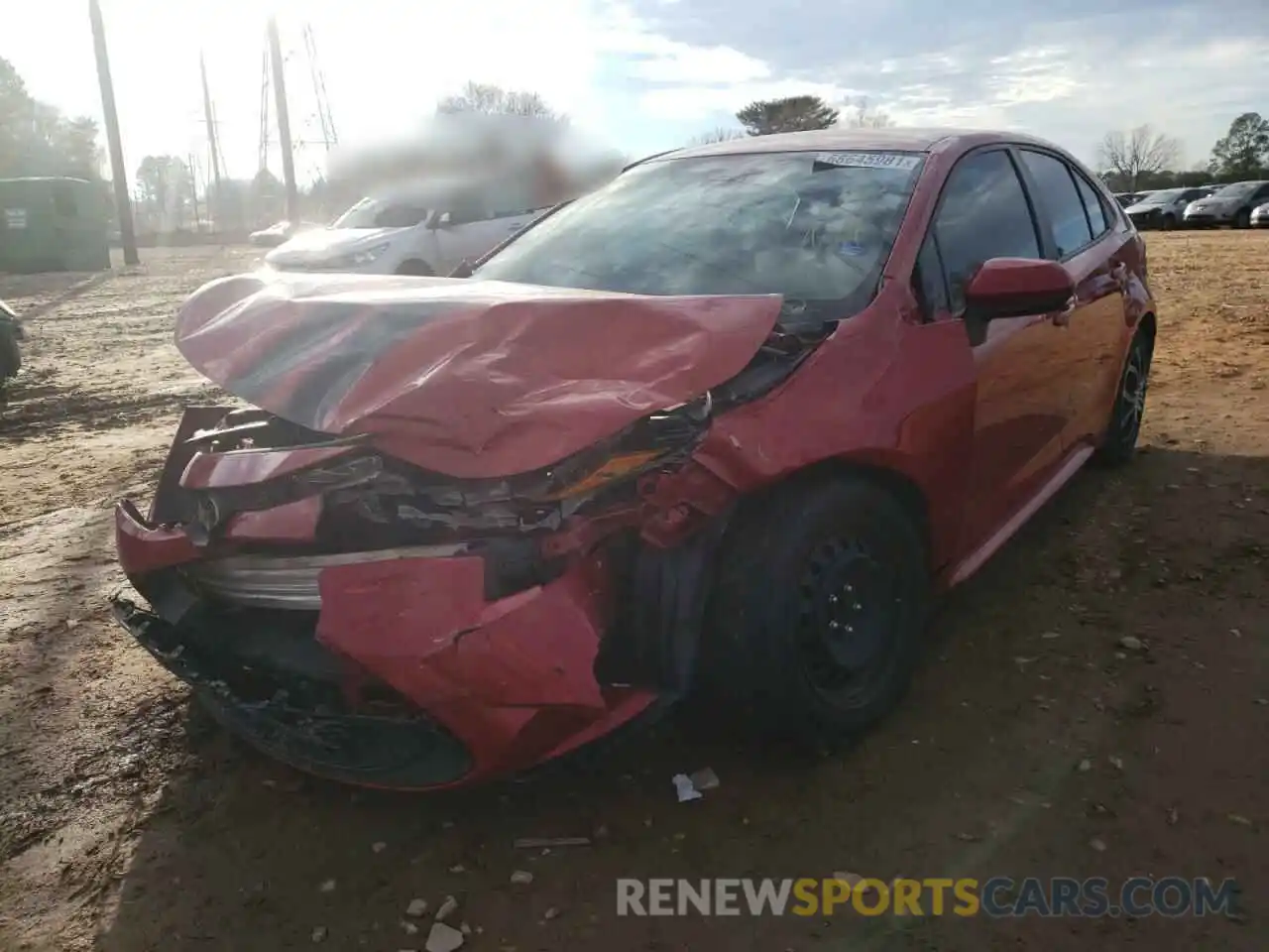 2 Photograph of a damaged car 5YFEPRAE6LP012941 TOYOTA COROLLA 2020