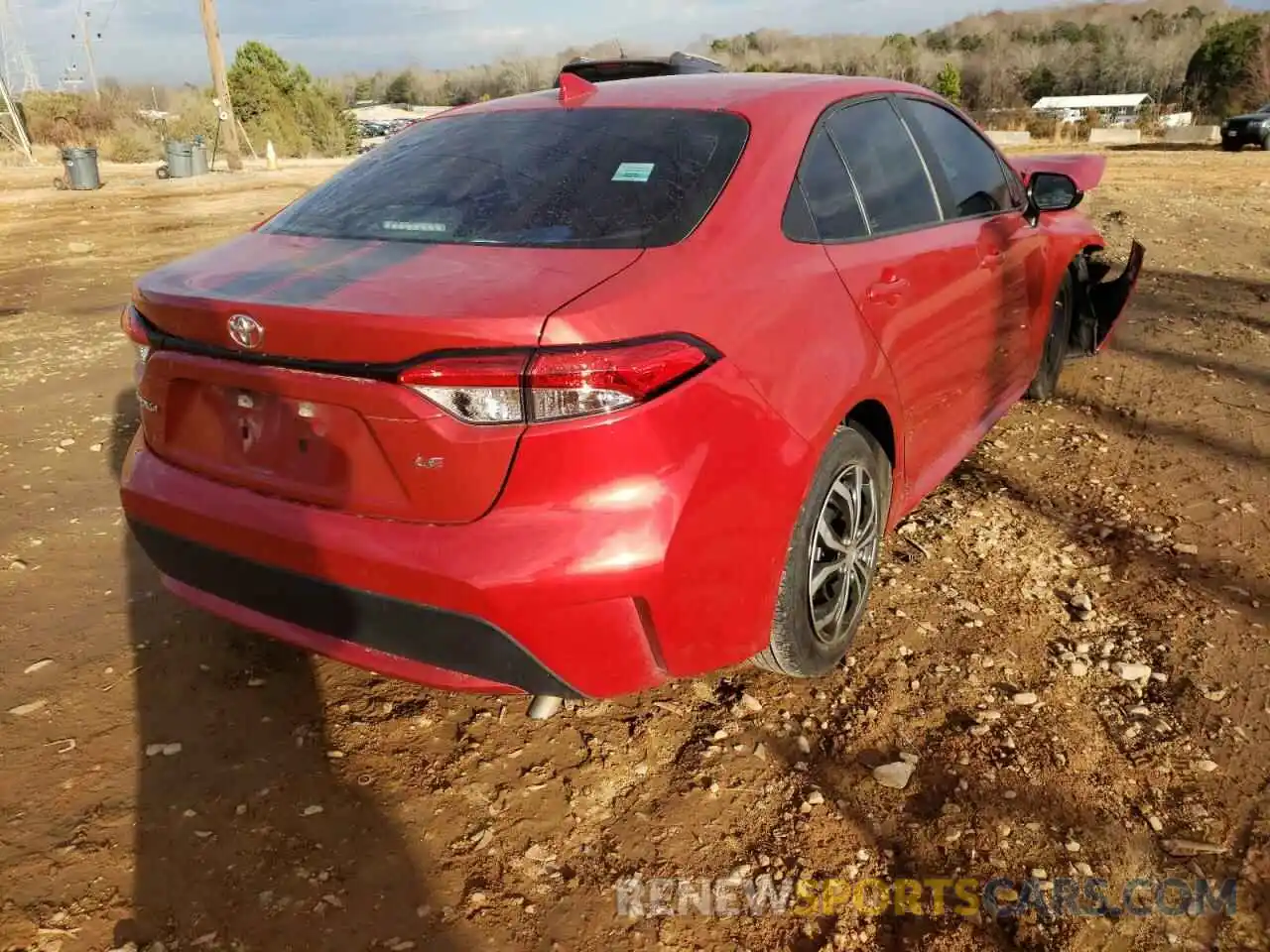 4 Photograph of a damaged car 5YFEPRAE6LP012941 TOYOTA COROLLA 2020