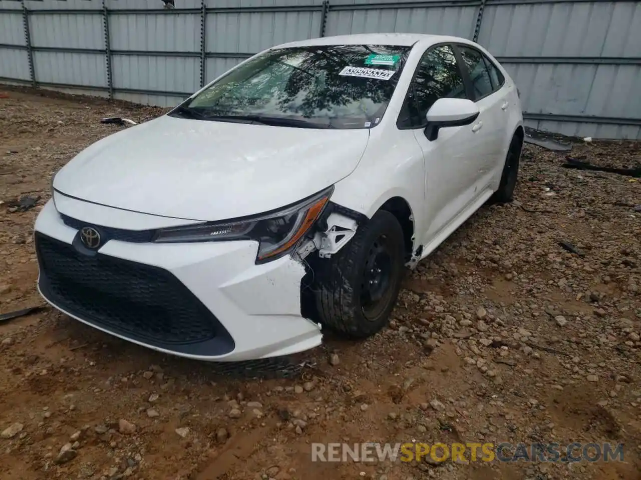 2 Photograph of a damaged car 5YFEPRAE6LP013717 TOYOTA COROLLA 2020