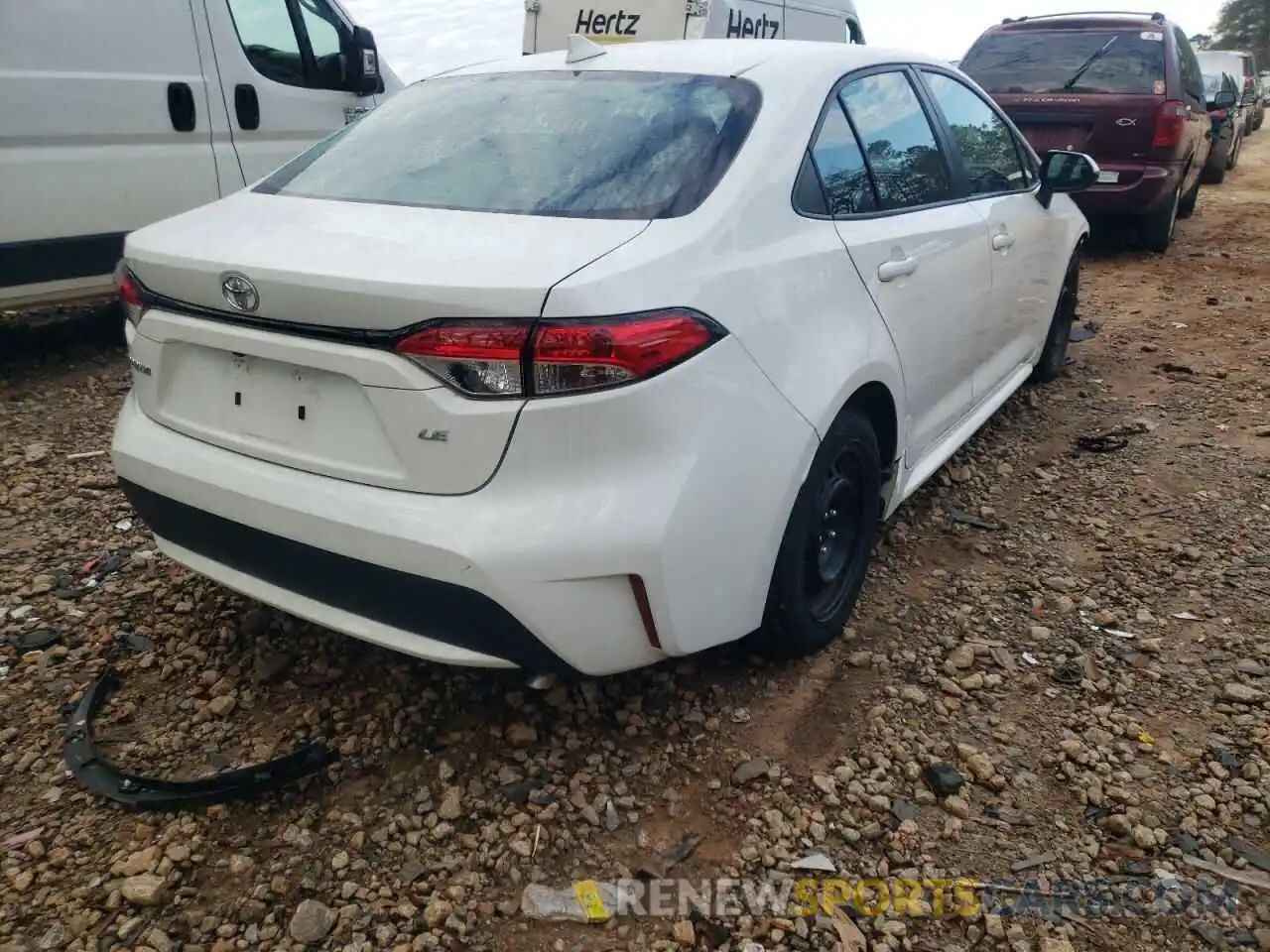 4 Photograph of a damaged car 5YFEPRAE6LP013717 TOYOTA COROLLA 2020