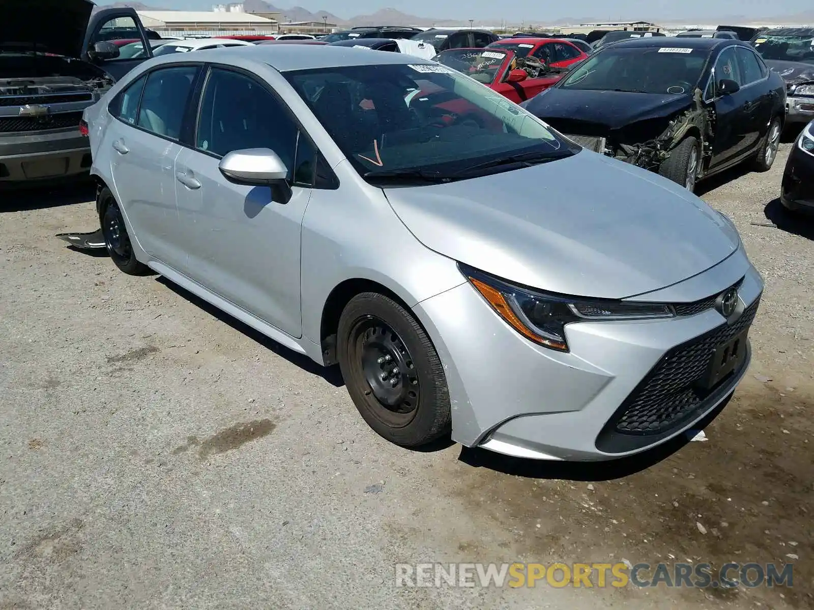 1 Photograph of a damaged car 5YFEPRAE6LP014253 TOYOTA COROLLA 2020