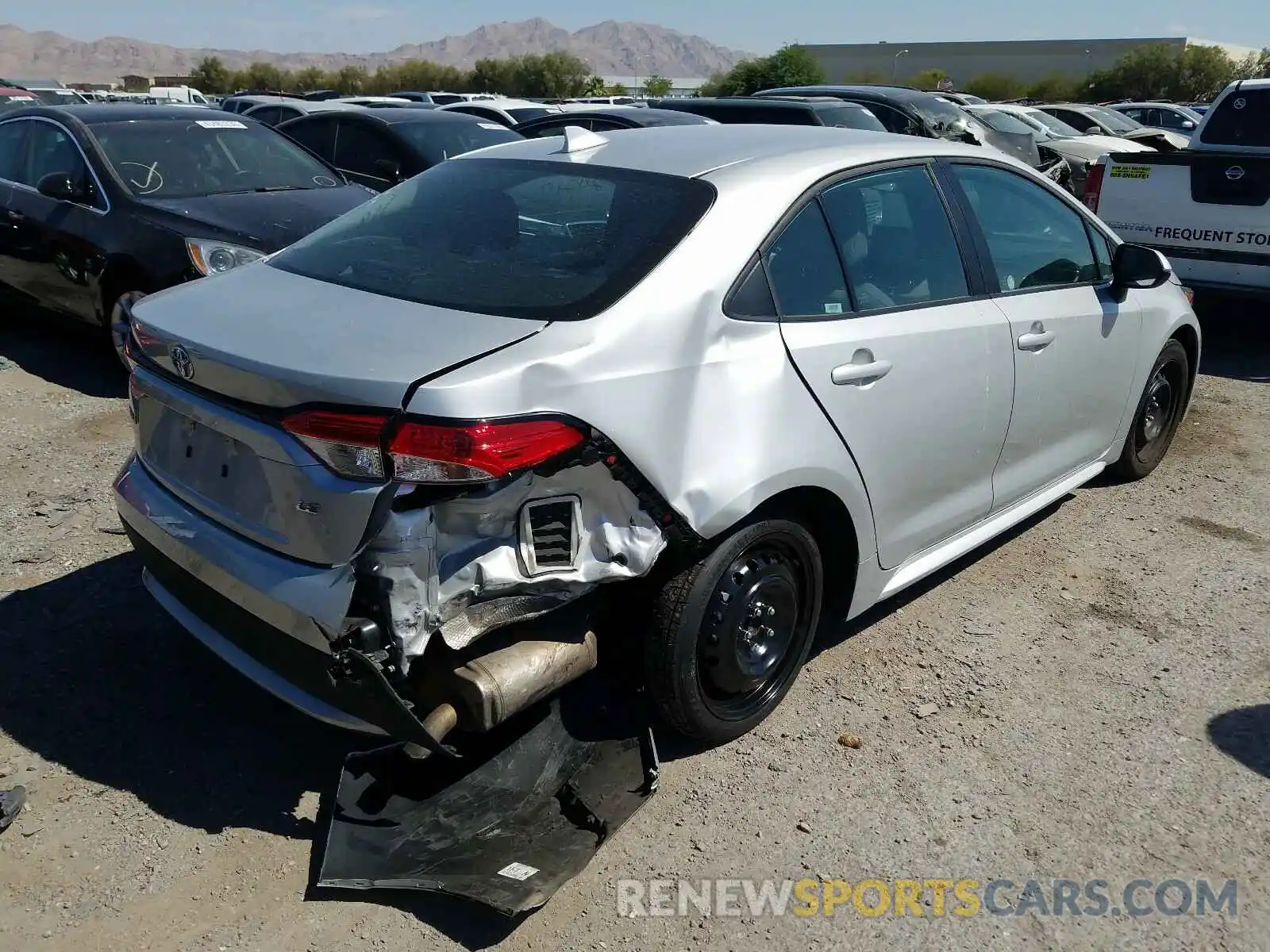 4 Photograph of a damaged car 5YFEPRAE6LP014253 TOYOTA COROLLA 2020