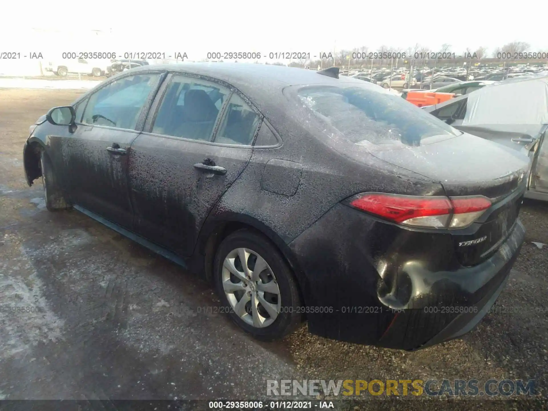 3 Photograph of a damaged car 5YFEPRAE6LP014995 TOYOTA COROLLA 2020