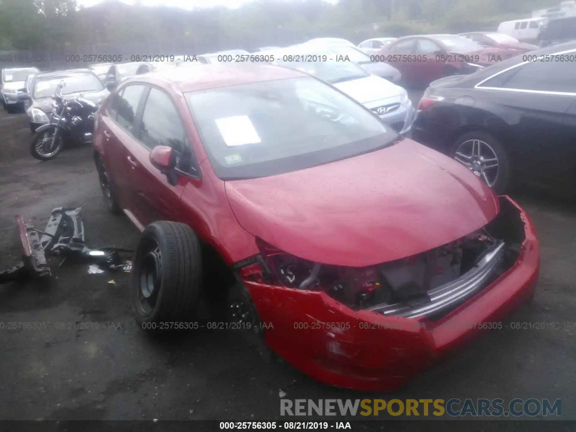 1 Photograph of a damaged car 5YFEPRAE6LP016262 TOYOTA COROLLA 2020