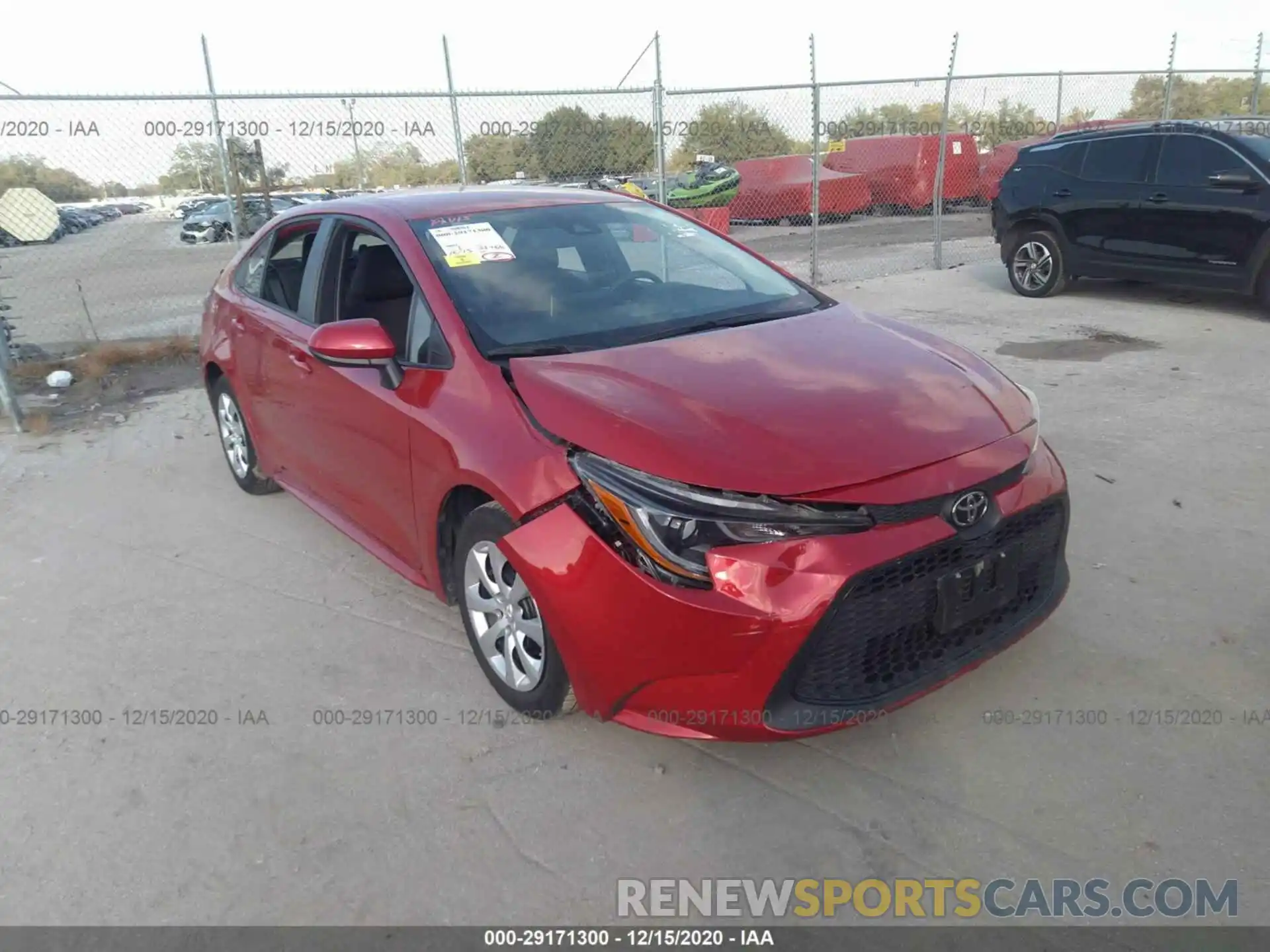 1 Photograph of a damaged car 5YFEPRAE6LP017704 TOYOTA COROLLA 2020