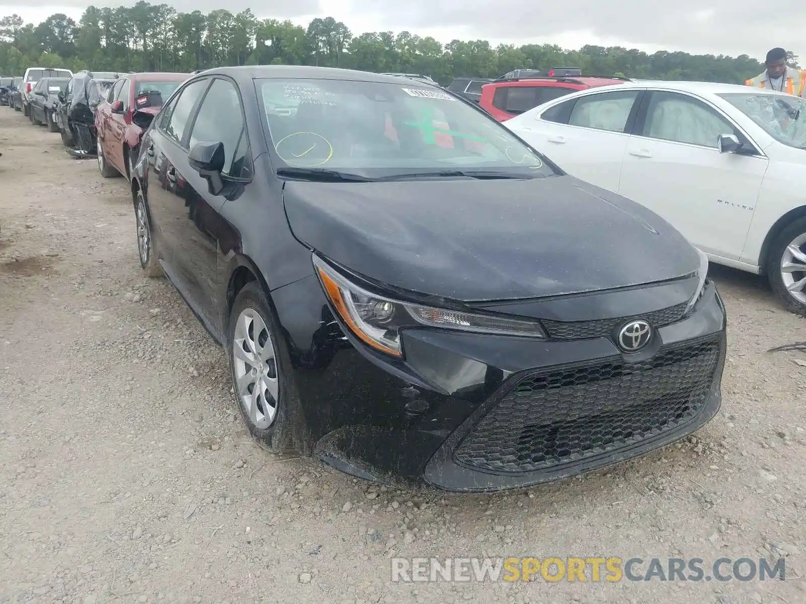 1 Photograph of a damaged car 5YFEPRAE6LP019632 TOYOTA COROLLA 2020