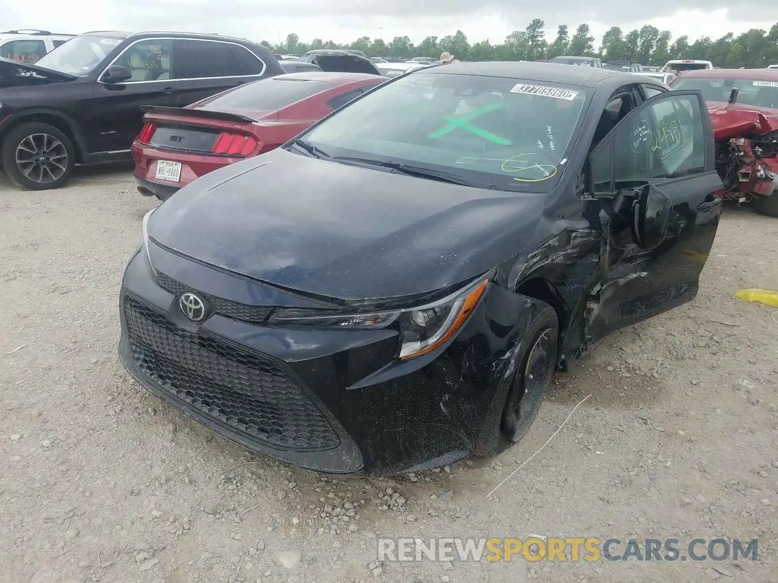 2 Photograph of a damaged car 5YFEPRAE6LP019632 TOYOTA COROLLA 2020