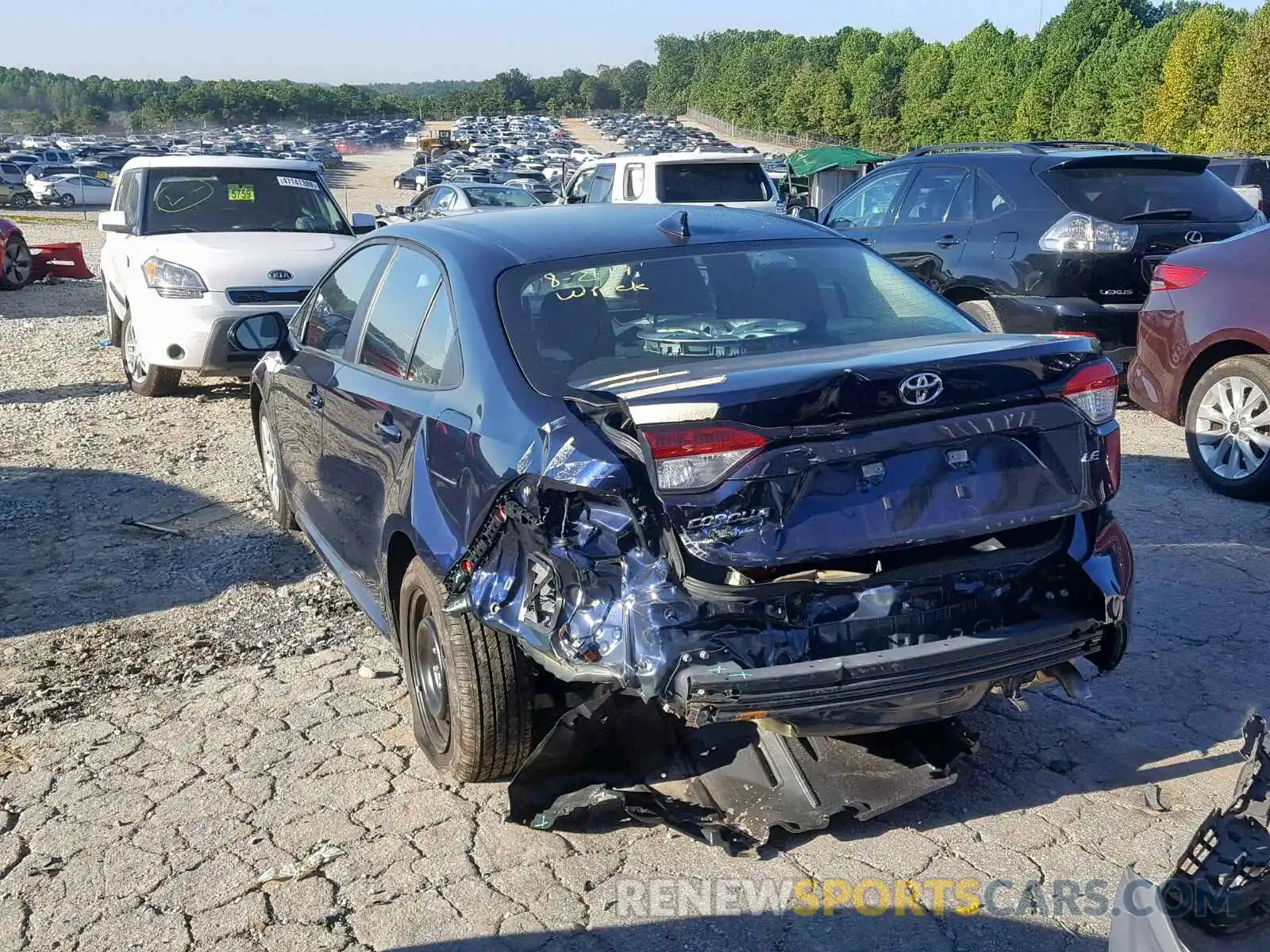 3 Photograph of a damaged car 5YFEPRAE6LP020893 TOYOTA COROLLA 2020