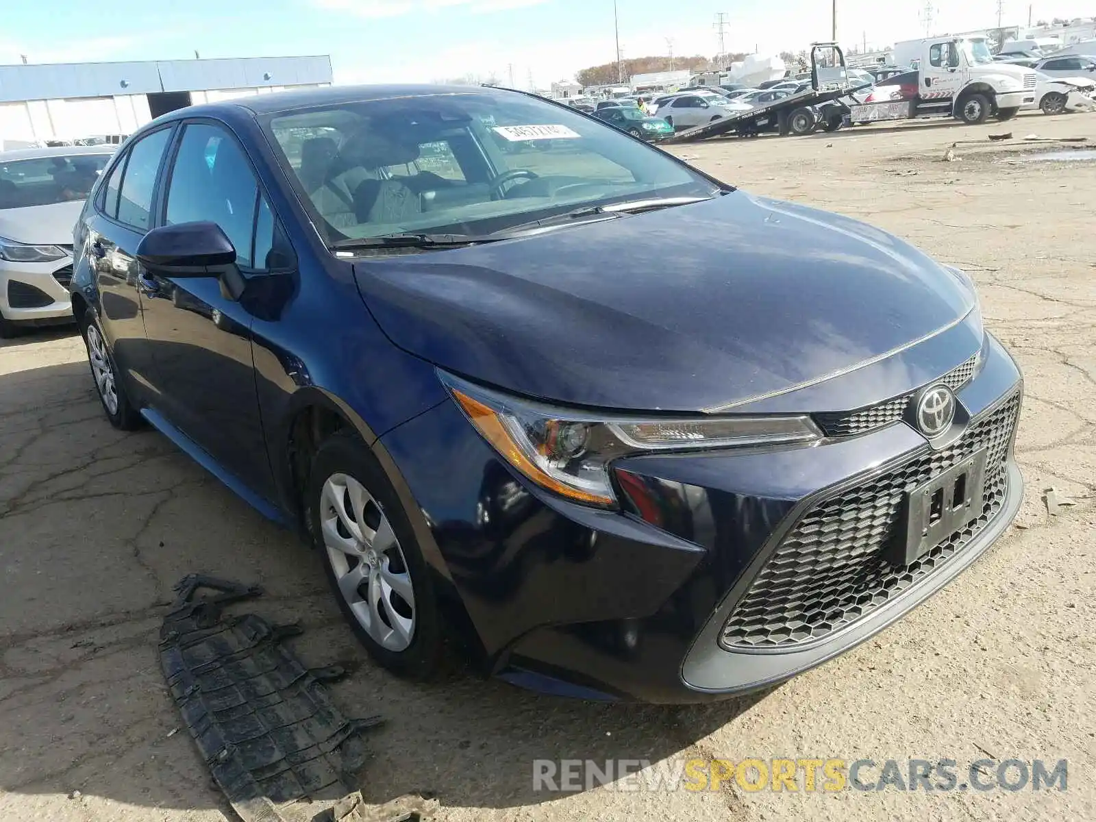 1 Photograph of a damaged car 5YFEPRAE6LP021140 TOYOTA COROLLA 2020