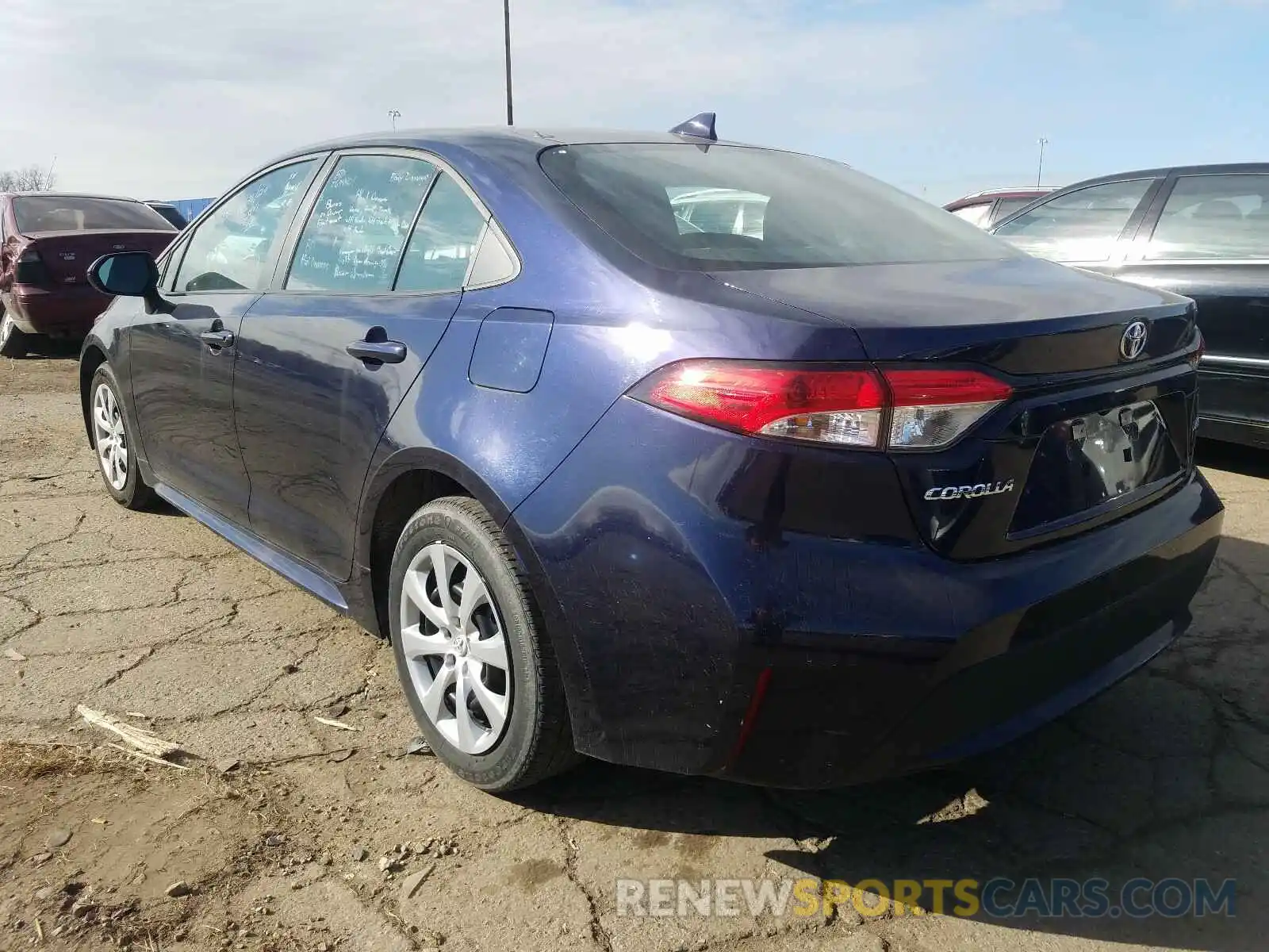 3 Photograph of a damaged car 5YFEPRAE6LP021140 TOYOTA COROLLA 2020