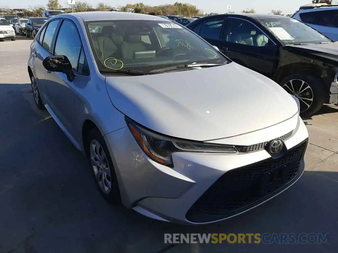 1 Photograph of a damaged car 5YFEPRAE6LP021302 TOYOTA COROLLA 2020