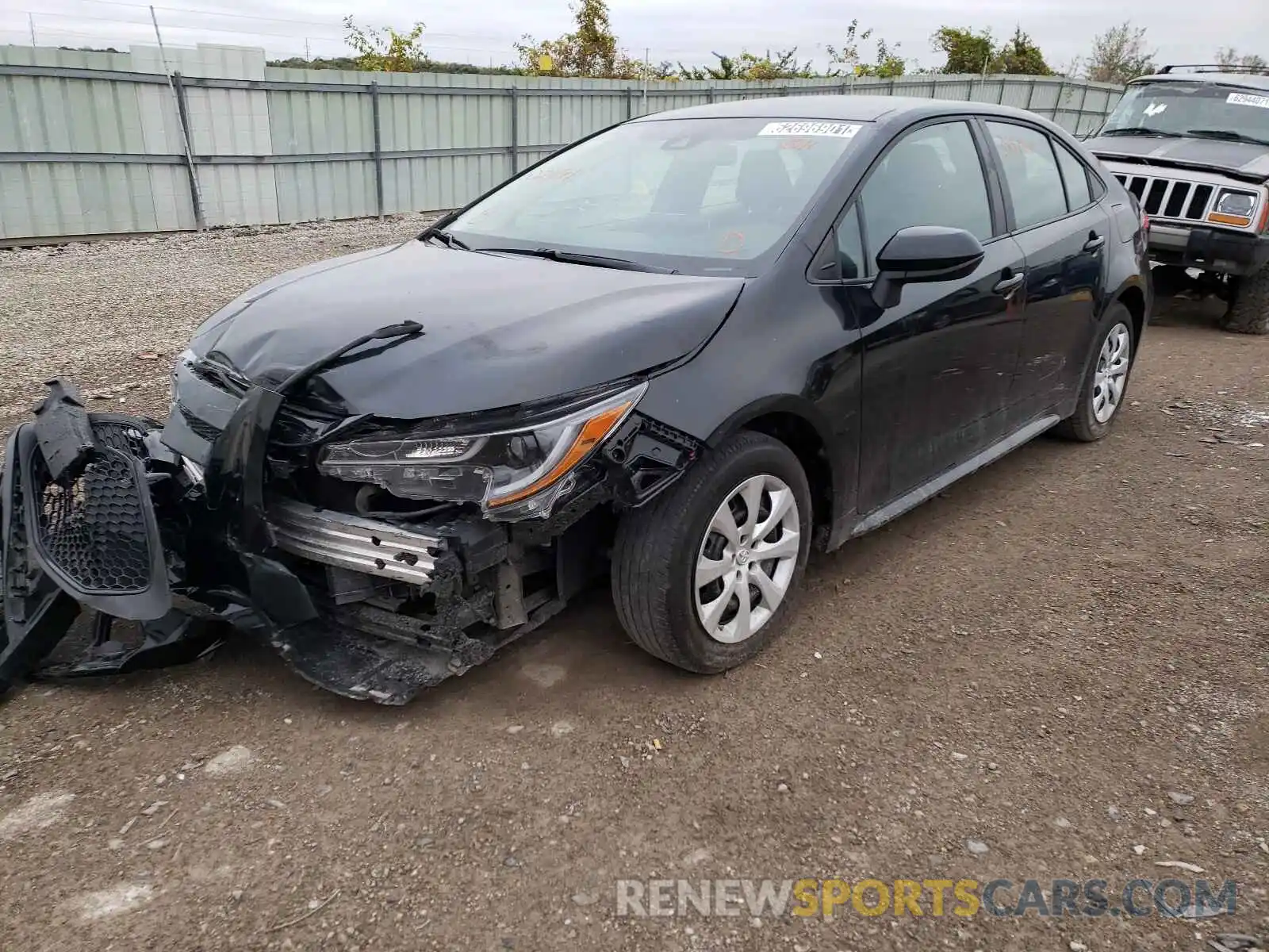 2 Photograph of a damaged car 5YFEPRAE6LP021641 TOYOTA COROLLA 2020