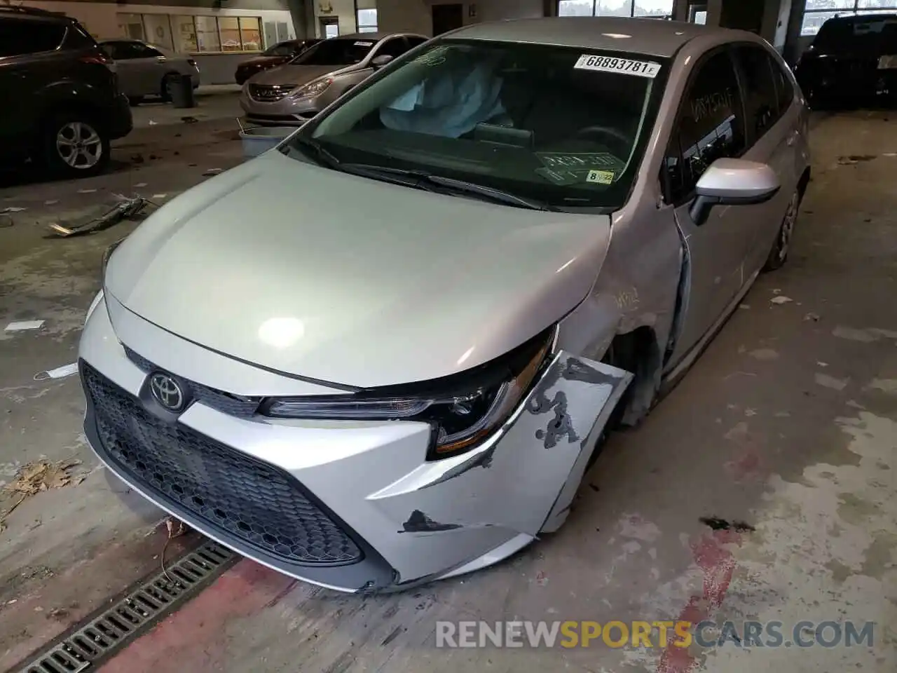 2 Photograph of a damaged car 5YFEPRAE6LP022126 TOYOTA COROLLA 2020