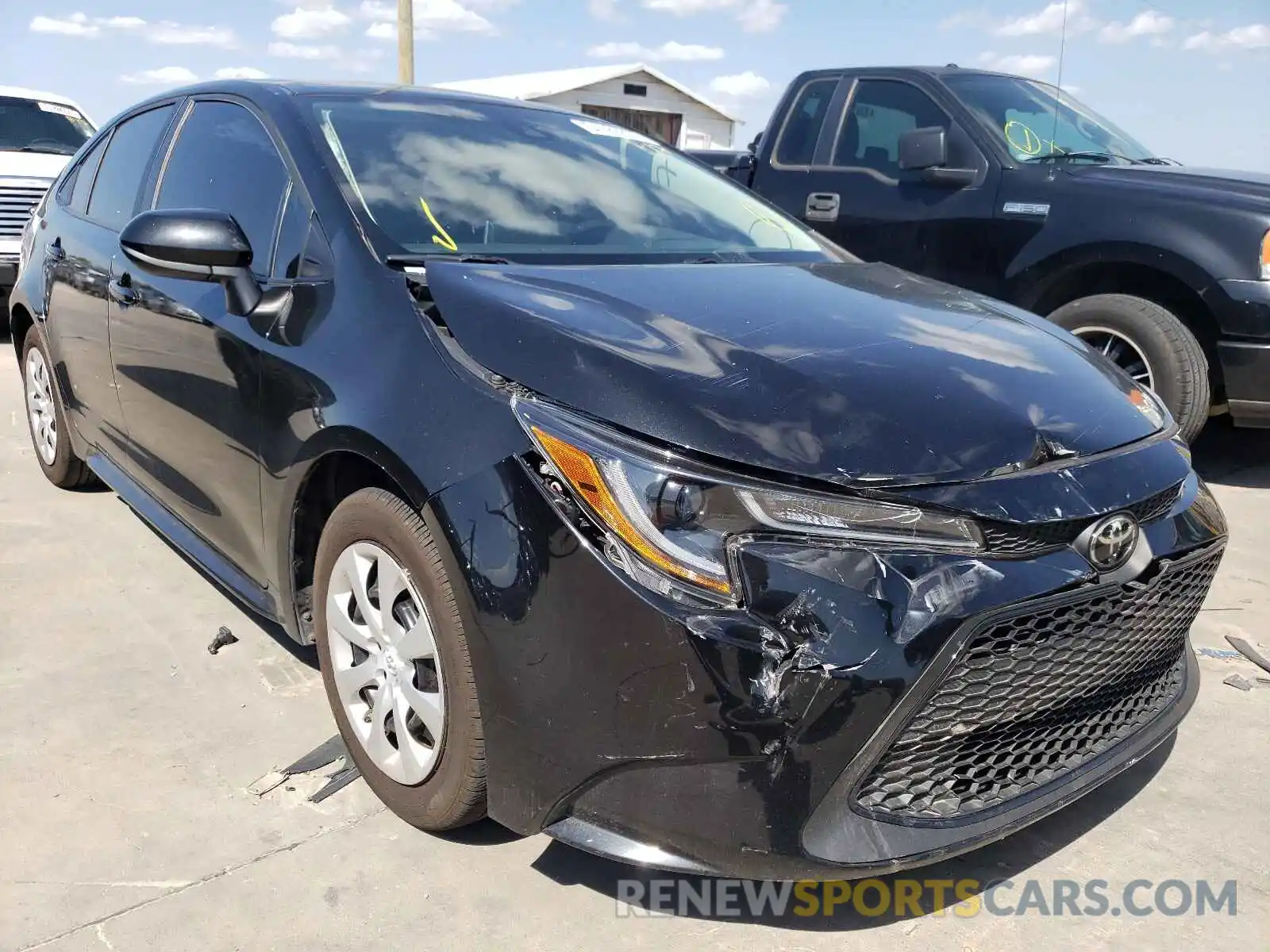 1 Photograph of a damaged car 5YFEPRAE6LP022465 TOYOTA COROLLA 2020