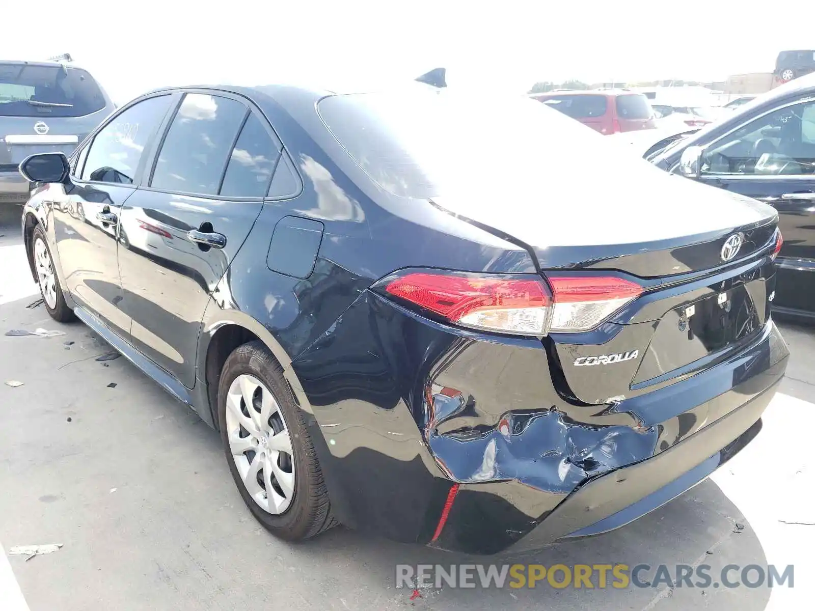 2 Photograph of a damaged car 5YFEPRAE6LP022465 TOYOTA COROLLA 2020