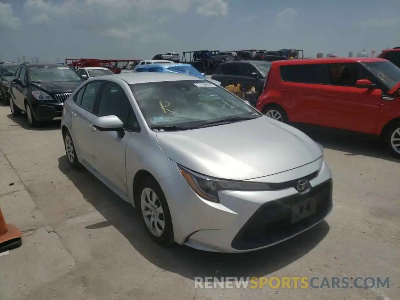 1 Photograph of a damaged car 5YFEPRAE6LP022708 TOYOTA COROLLA 2020