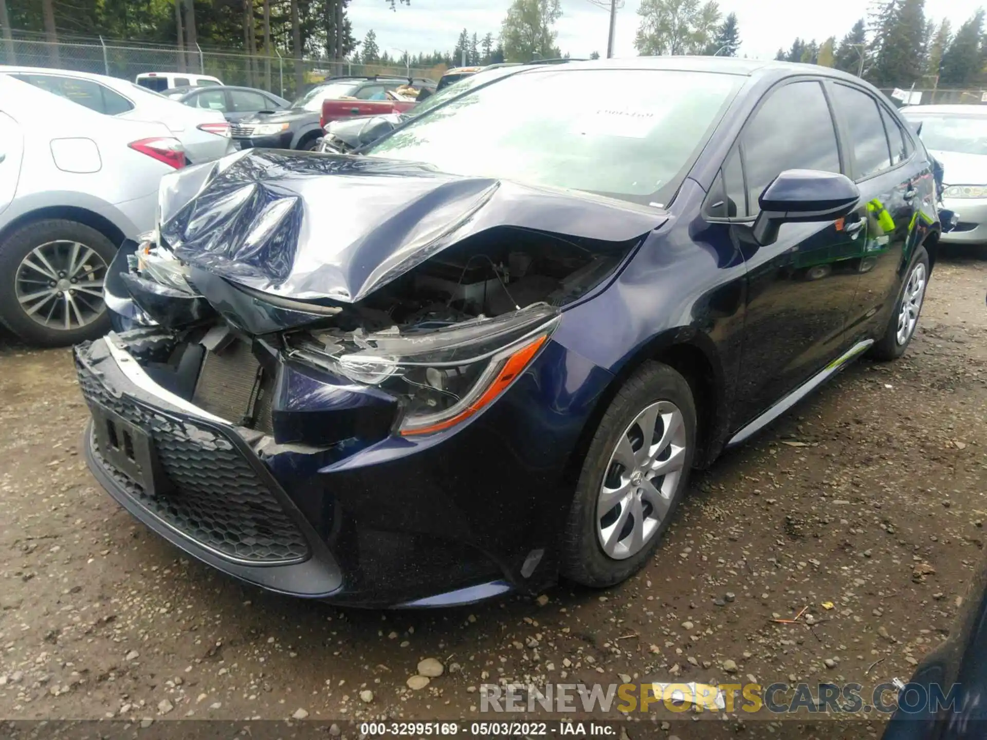 2 Photograph of a damaged car 5YFEPRAE6LP022840 TOYOTA COROLLA 2020