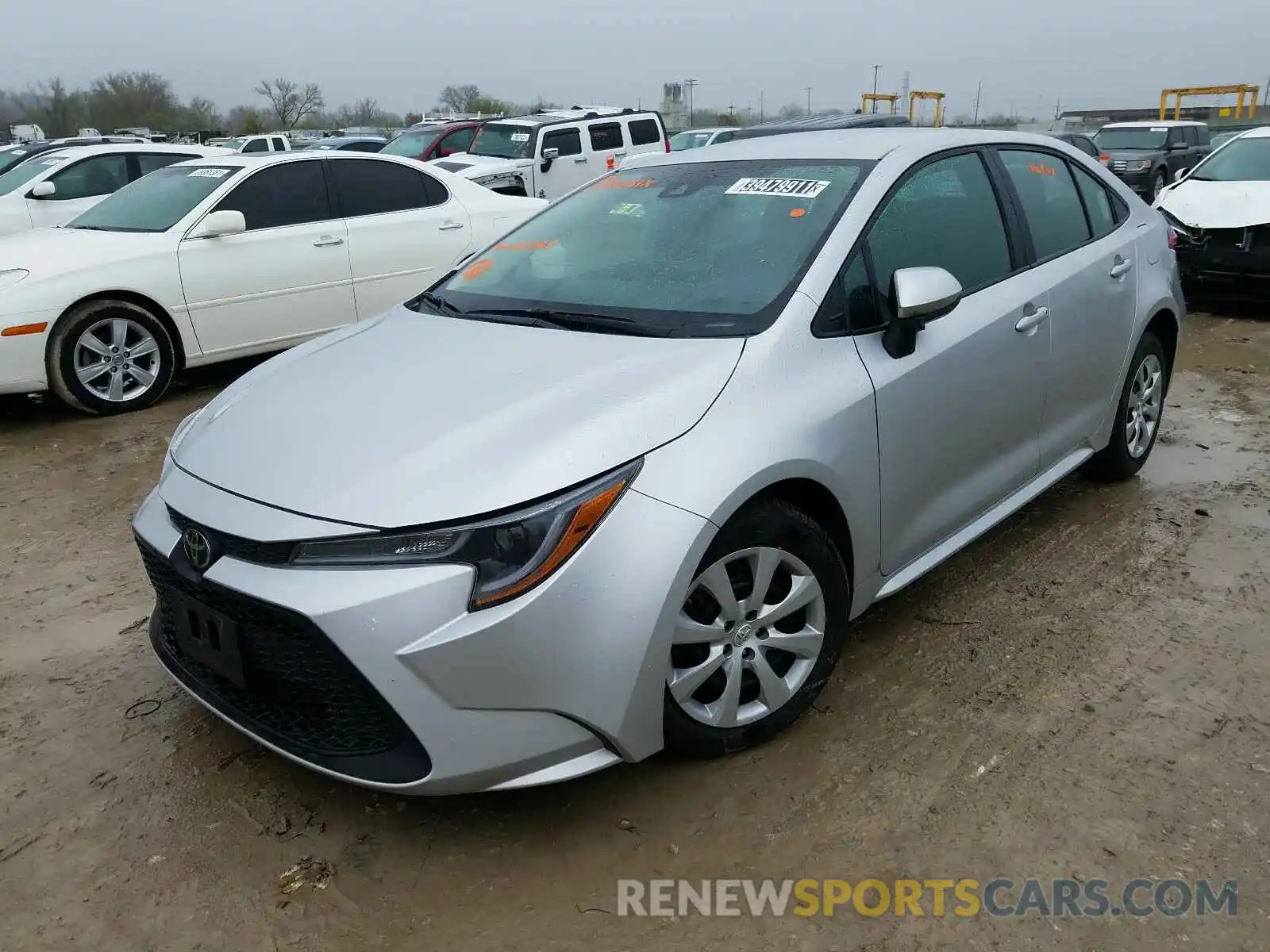 2 Photograph of a damaged car 5YFEPRAE6LP023793 TOYOTA COROLLA 2020