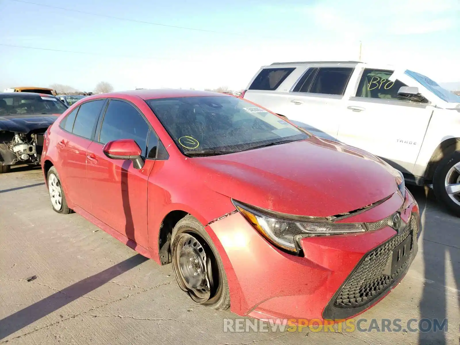 1 Photograph of a damaged car 5YFEPRAE6LP023941 TOYOTA COROLLA 2020