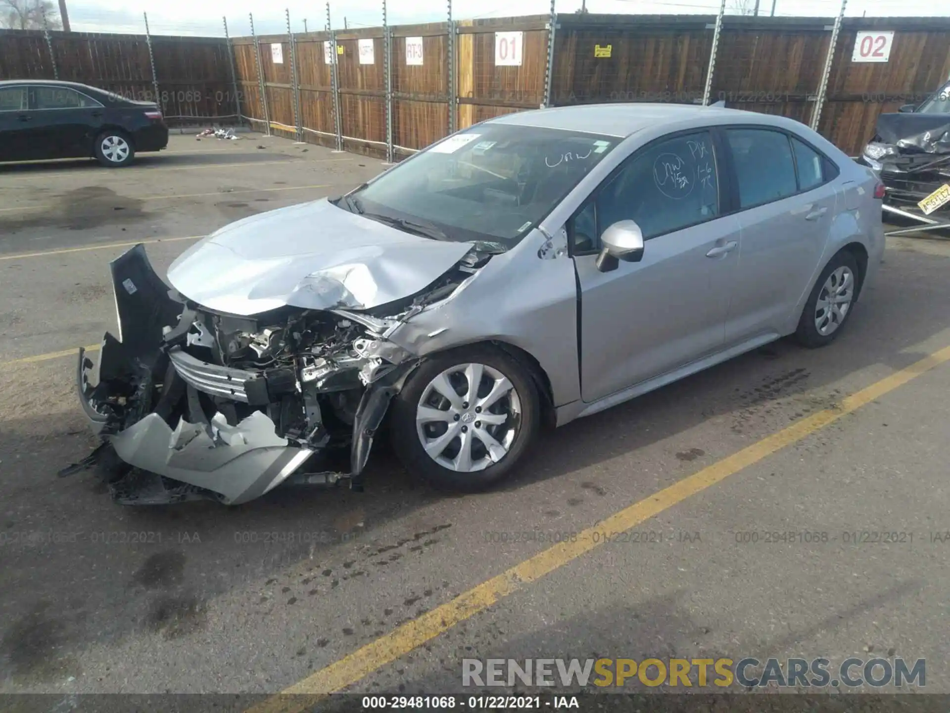 2 Photograph of a damaged car 5YFEPRAE6LP024328 TOYOTA COROLLA 2020