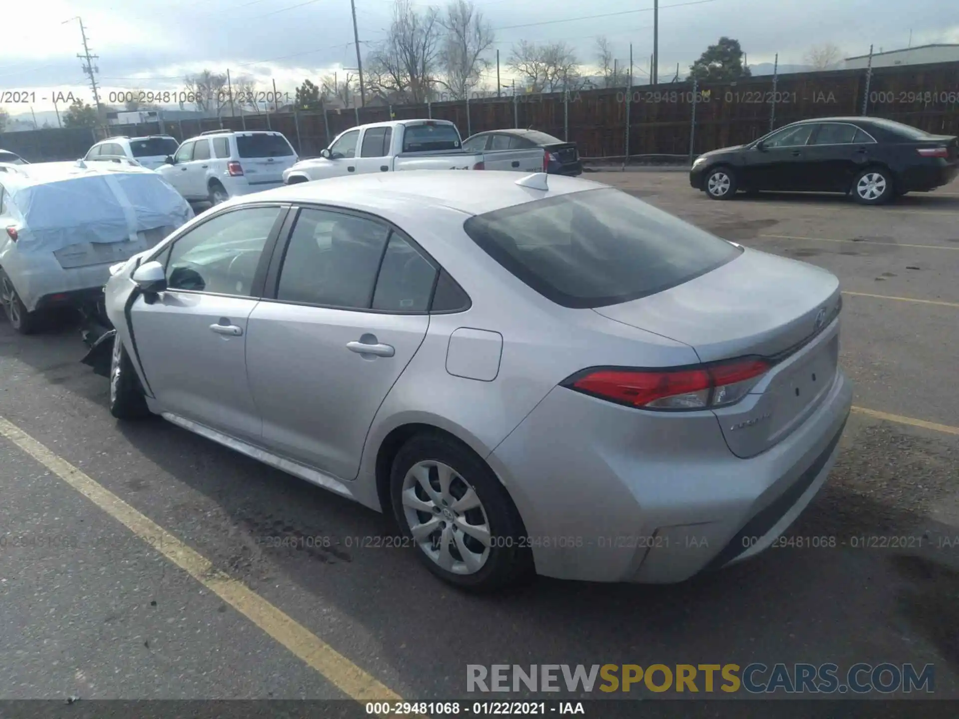 3 Photograph of a damaged car 5YFEPRAE6LP024328 TOYOTA COROLLA 2020