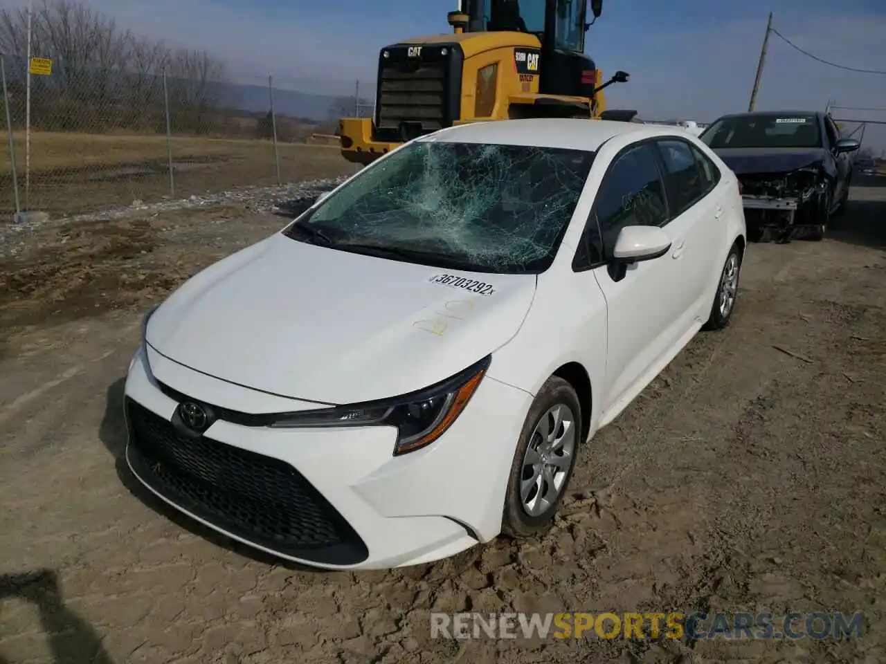 2 Photograph of a damaged car 5YFEPRAE6LP024555 TOYOTA COROLLA 2020