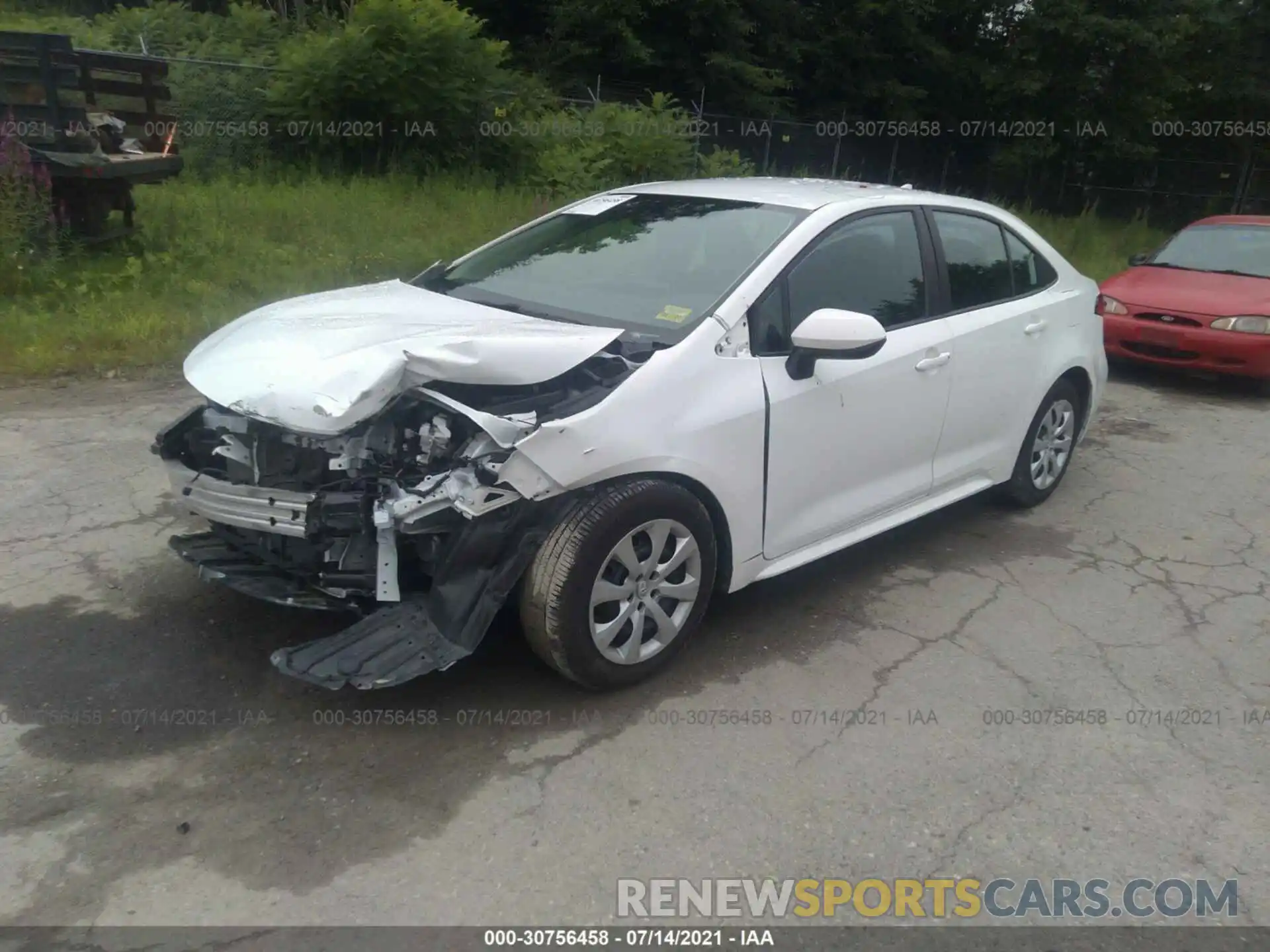 2 Photograph of a damaged car 5YFEPRAE6LP025074 TOYOTA COROLLA 2020