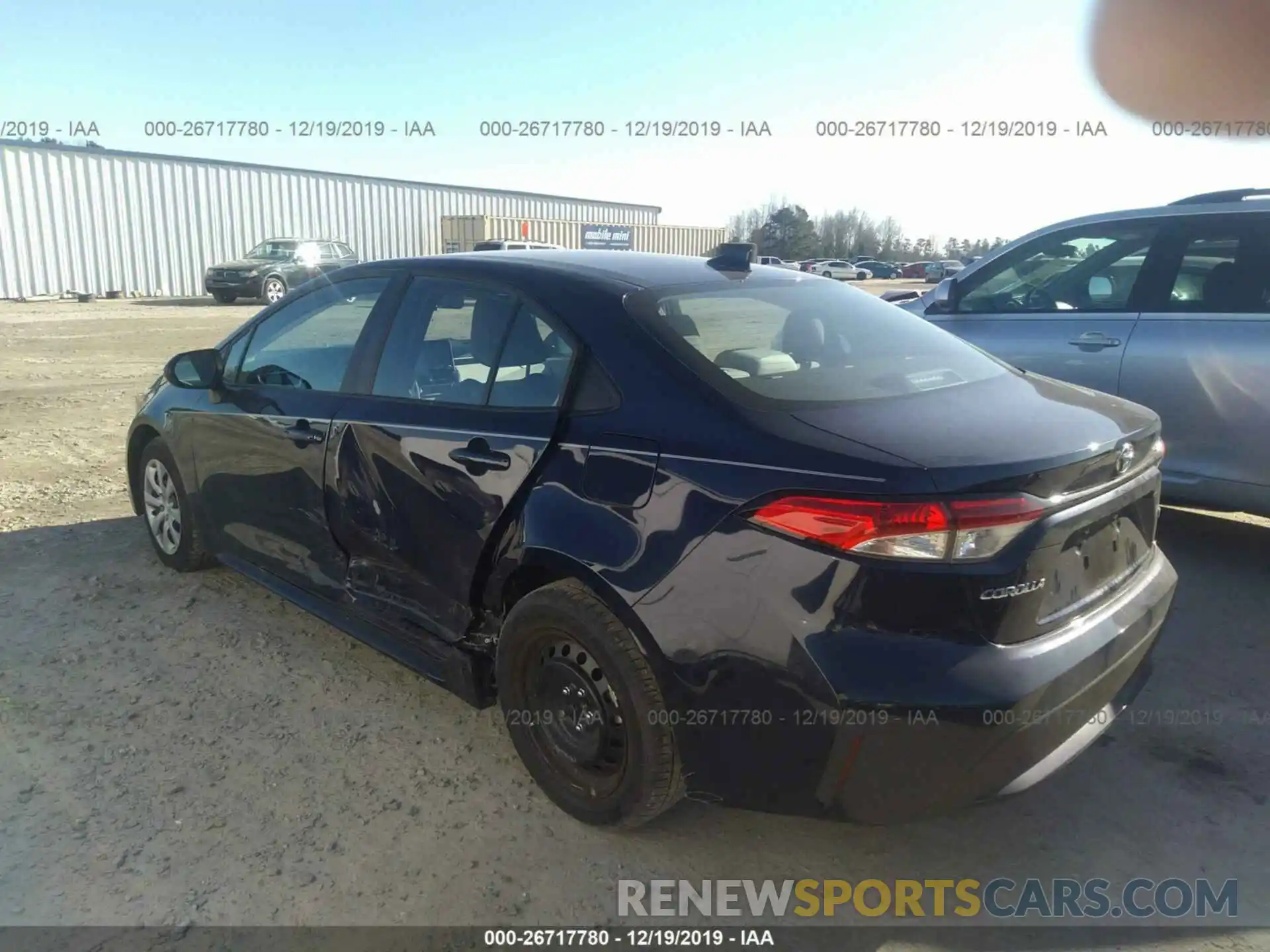 3 Photograph of a damaged car 5YFEPRAE6LP026161 TOYOTA COROLLA 2020