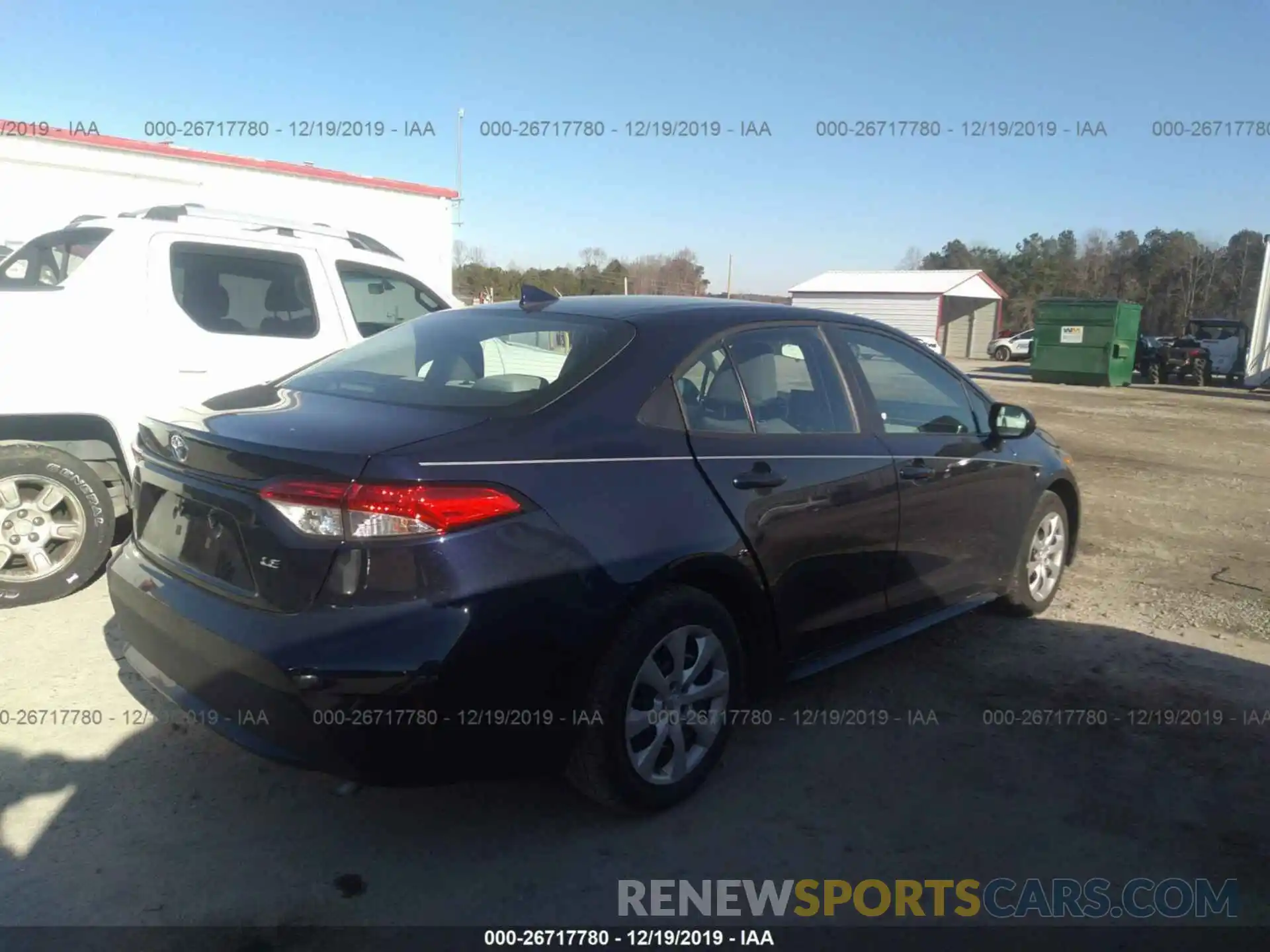 4 Photograph of a damaged car 5YFEPRAE6LP026161 TOYOTA COROLLA 2020