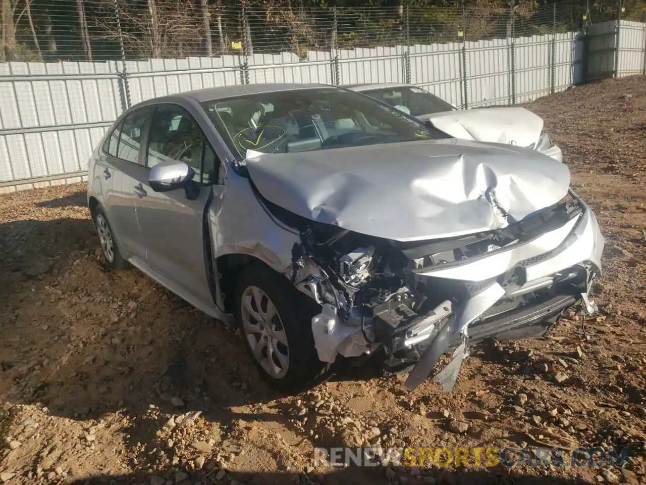 1 Photograph of a damaged car 5YFEPRAE6LP026354 TOYOTA COROLLA 2020