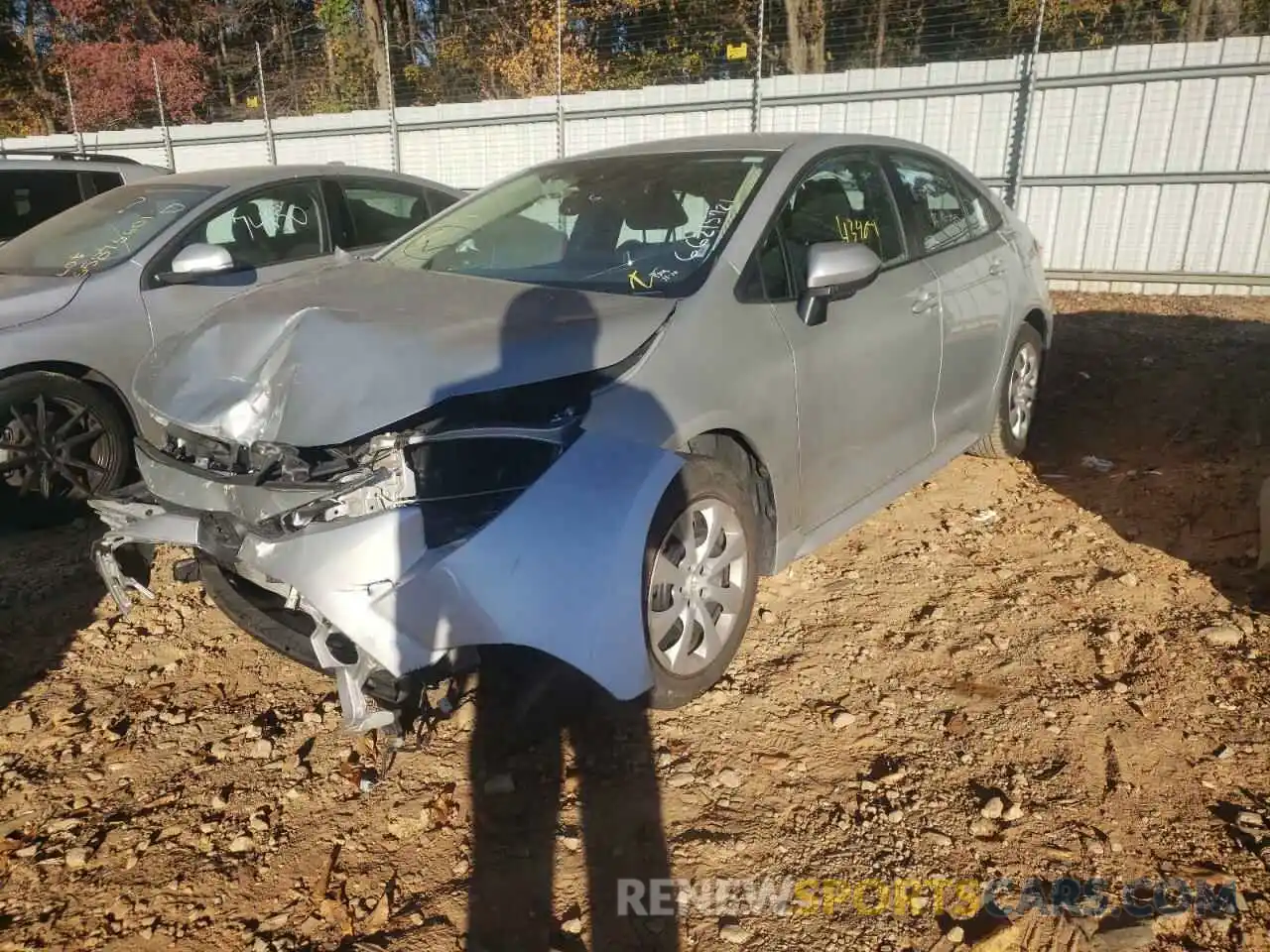 2 Photograph of a damaged car 5YFEPRAE6LP026354 TOYOTA COROLLA 2020