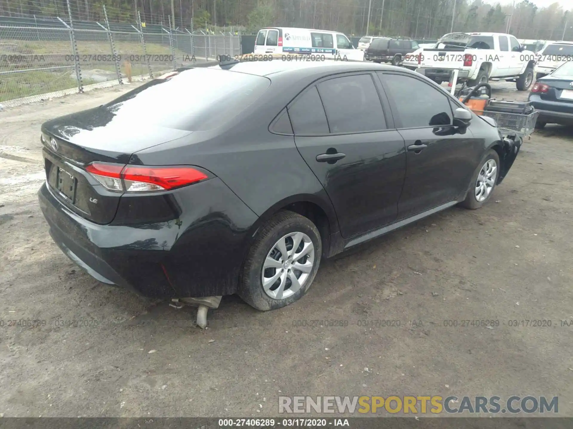 4 Photograph of a damaged car 5YFEPRAE6LP026936 TOYOTA COROLLA 2020