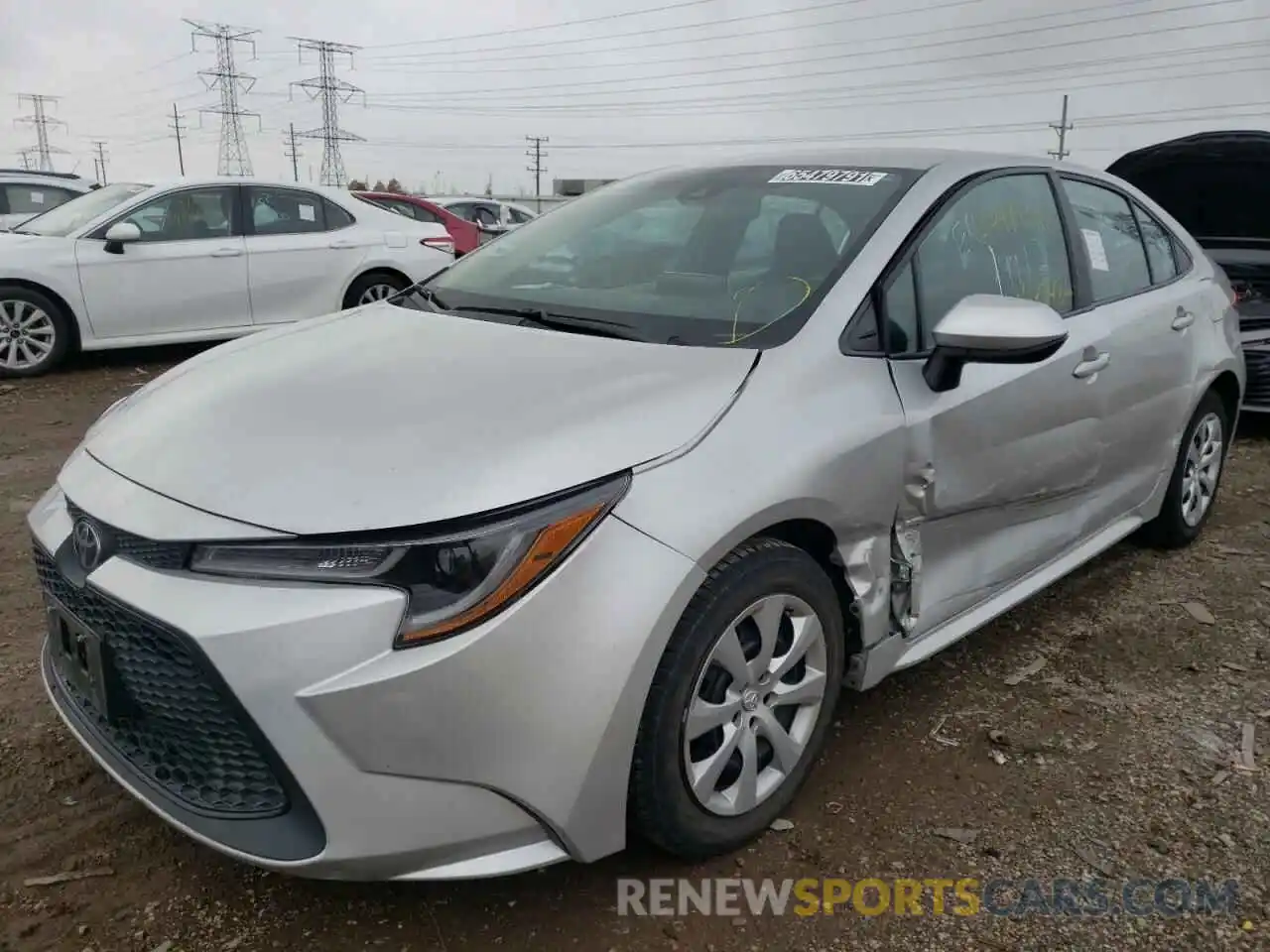 2 Photograph of a damaged car 5YFEPRAE6LP027357 TOYOTA COROLLA 2020