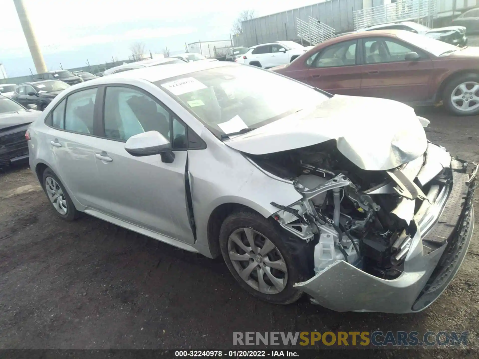 1 Photograph of a damaged car 5YFEPRAE6LP027794 TOYOTA COROLLA 2020