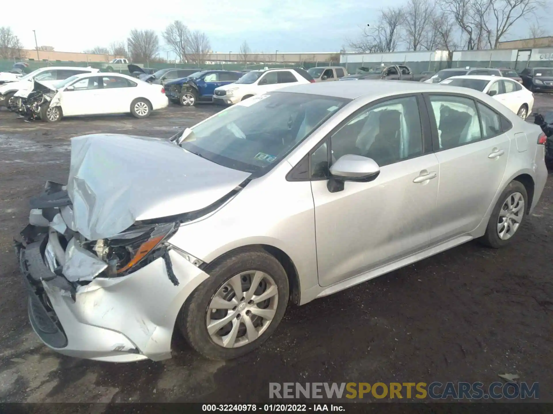 2 Photograph of a damaged car 5YFEPRAE6LP027794 TOYOTA COROLLA 2020