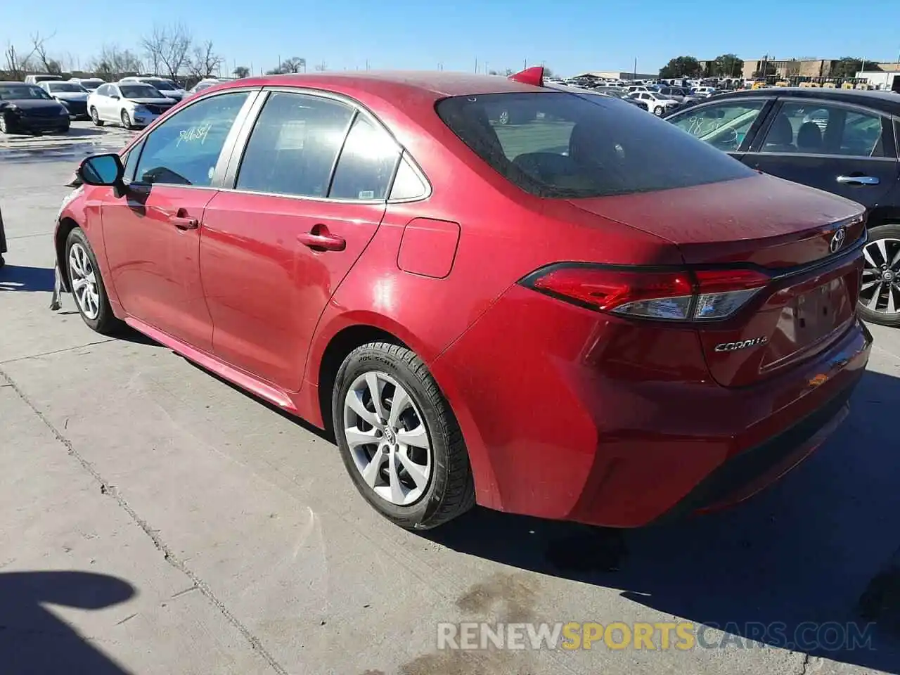 3 Photograph of a damaged car 5YFEPRAE6LP028265 TOYOTA COROLLA 2020