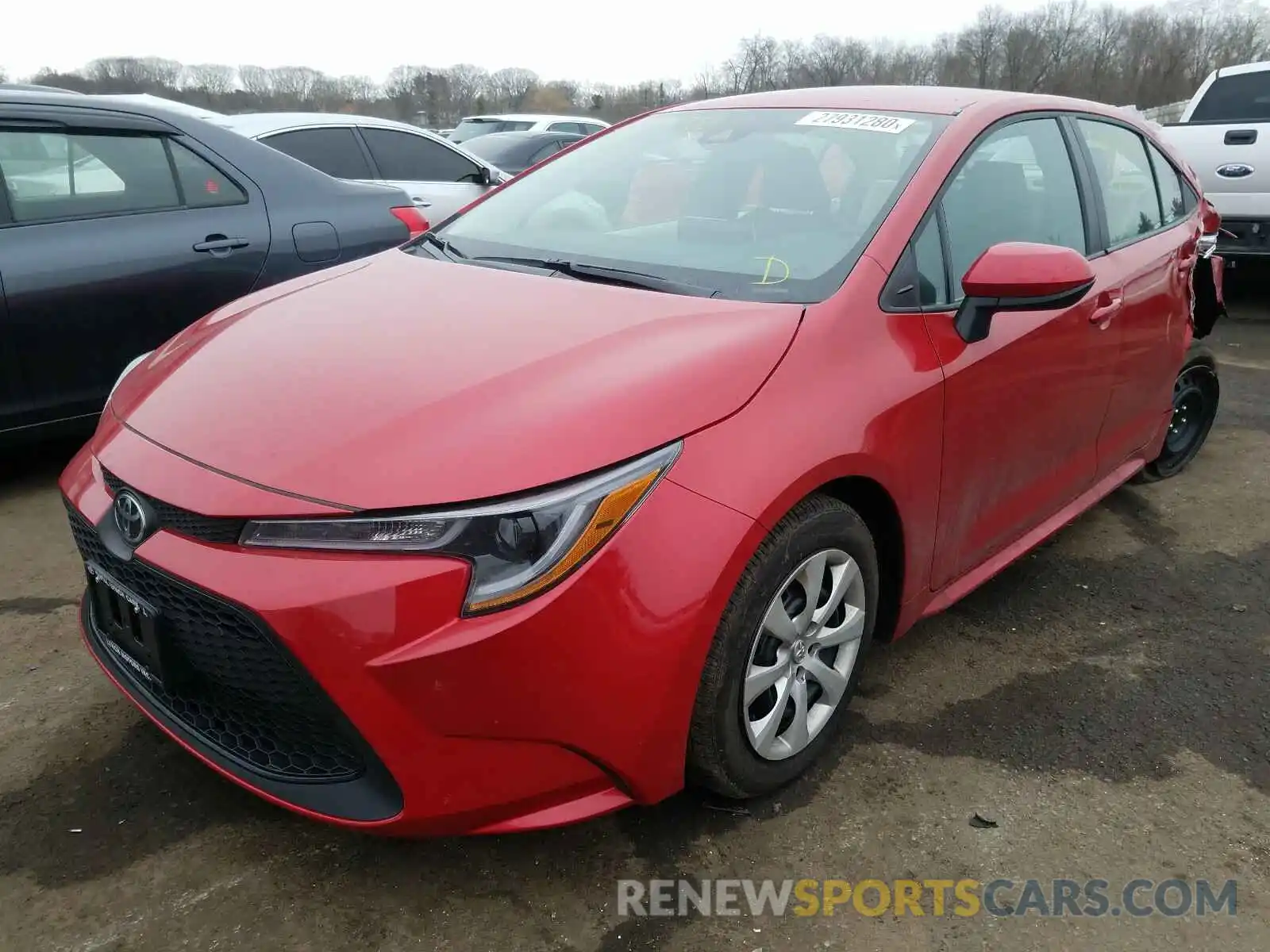 2 Photograph of a damaged car 5YFEPRAE6LP028394 TOYOTA COROLLA 2020