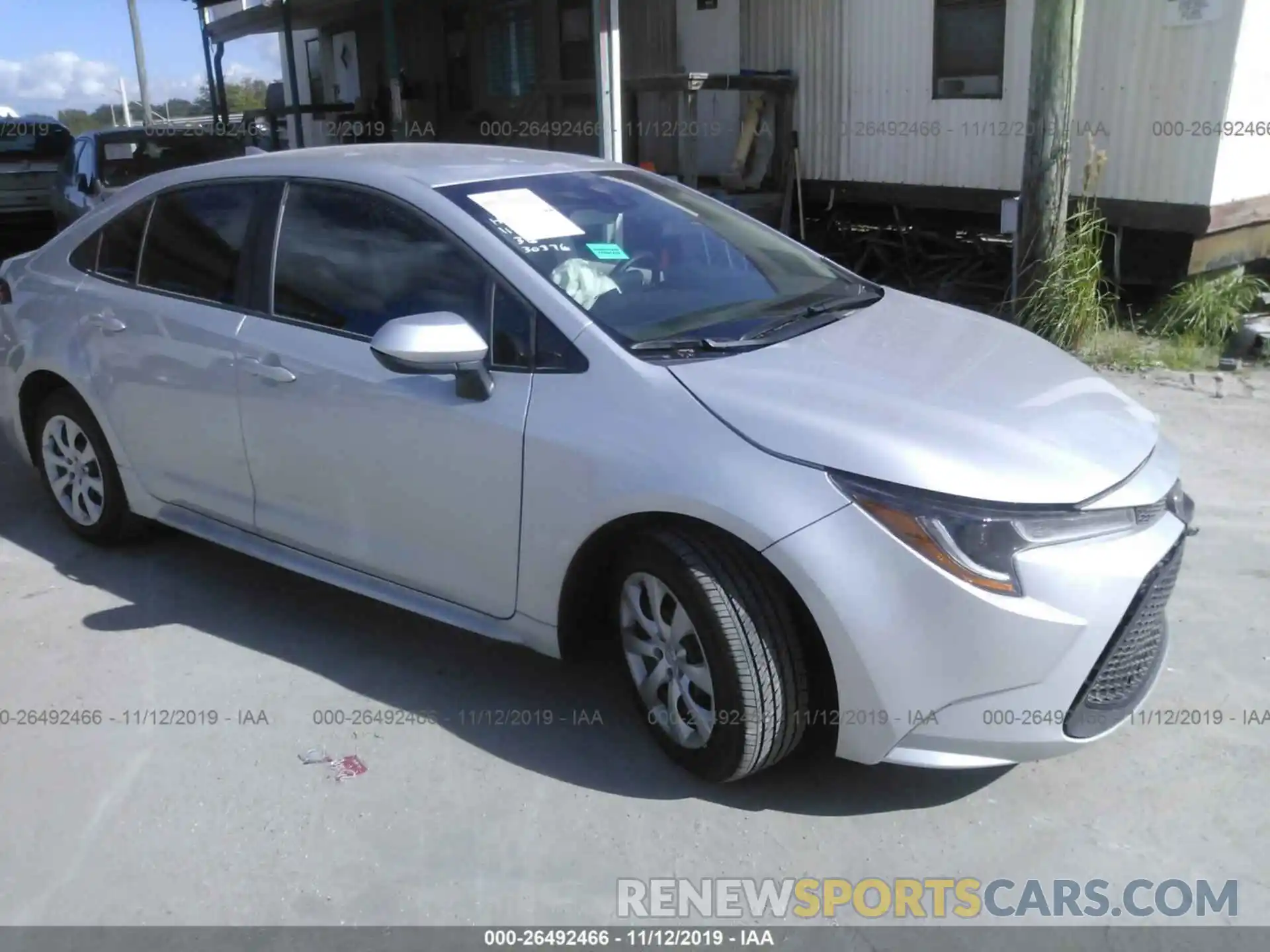 1 Photograph of a damaged car 5YFEPRAE6LP028525 TOYOTA COROLLA 2020