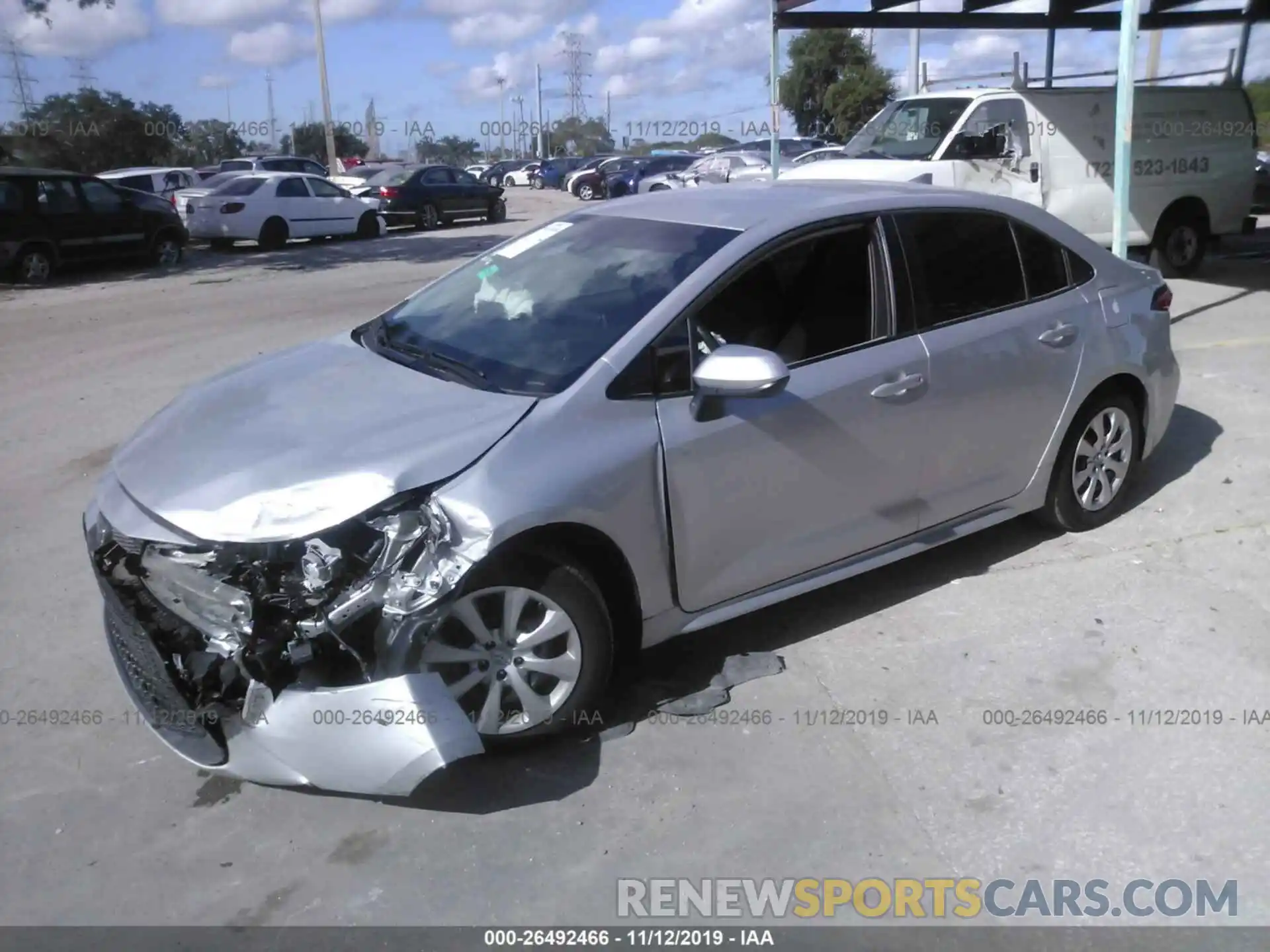 2 Photograph of a damaged car 5YFEPRAE6LP028525 TOYOTA COROLLA 2020