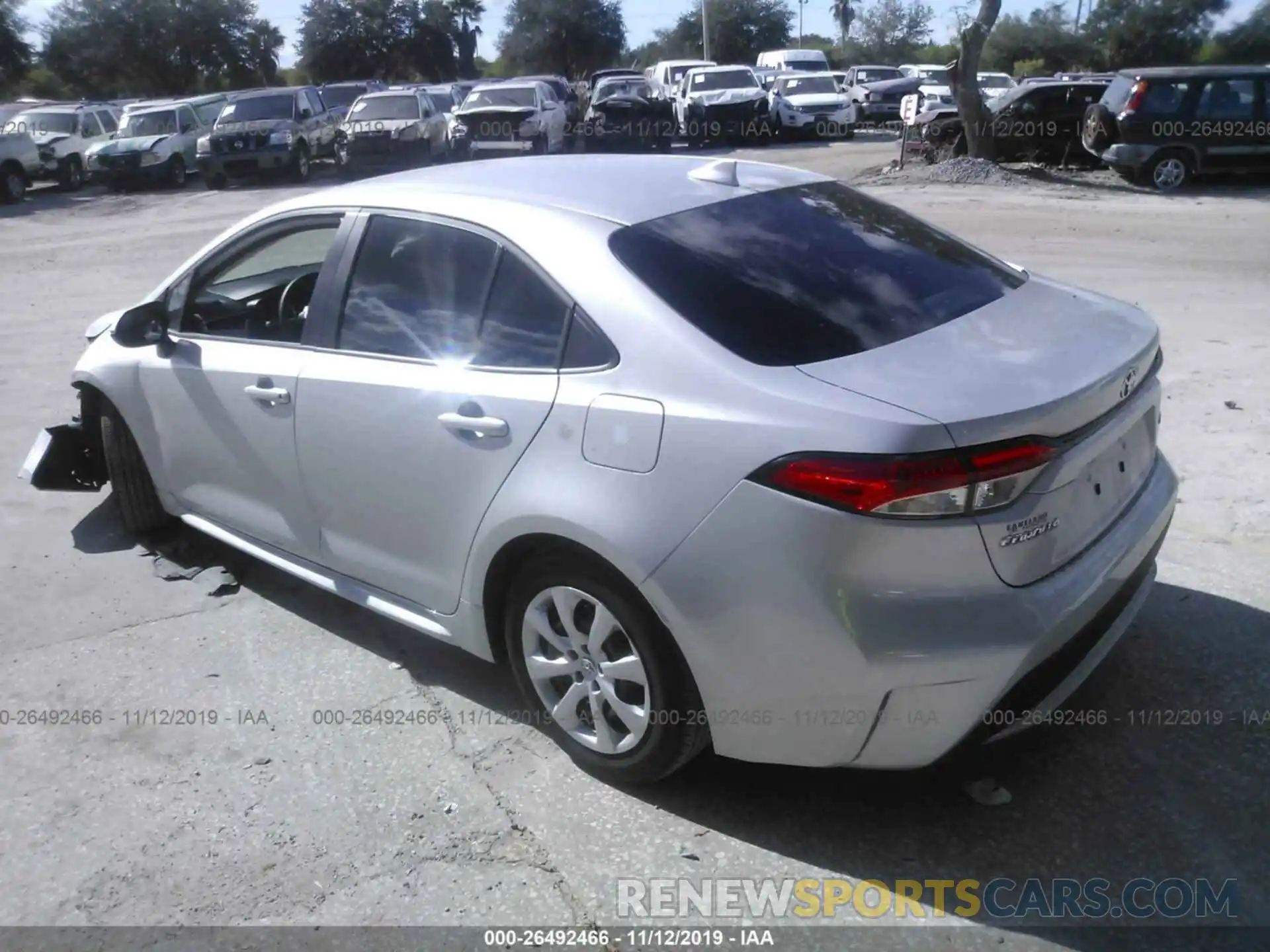 3 Photograph of a damaged car 5YFEPRAE6LP028525 TOYOTA COROLLA 2020