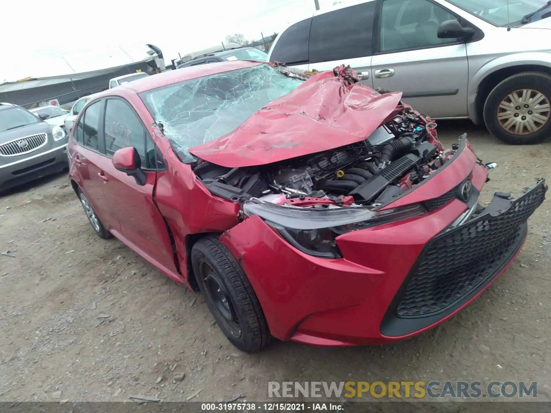 1 Photograph of a damaged car 5YFEPRAE6LP028833 TOYOTA COROLLA 2020