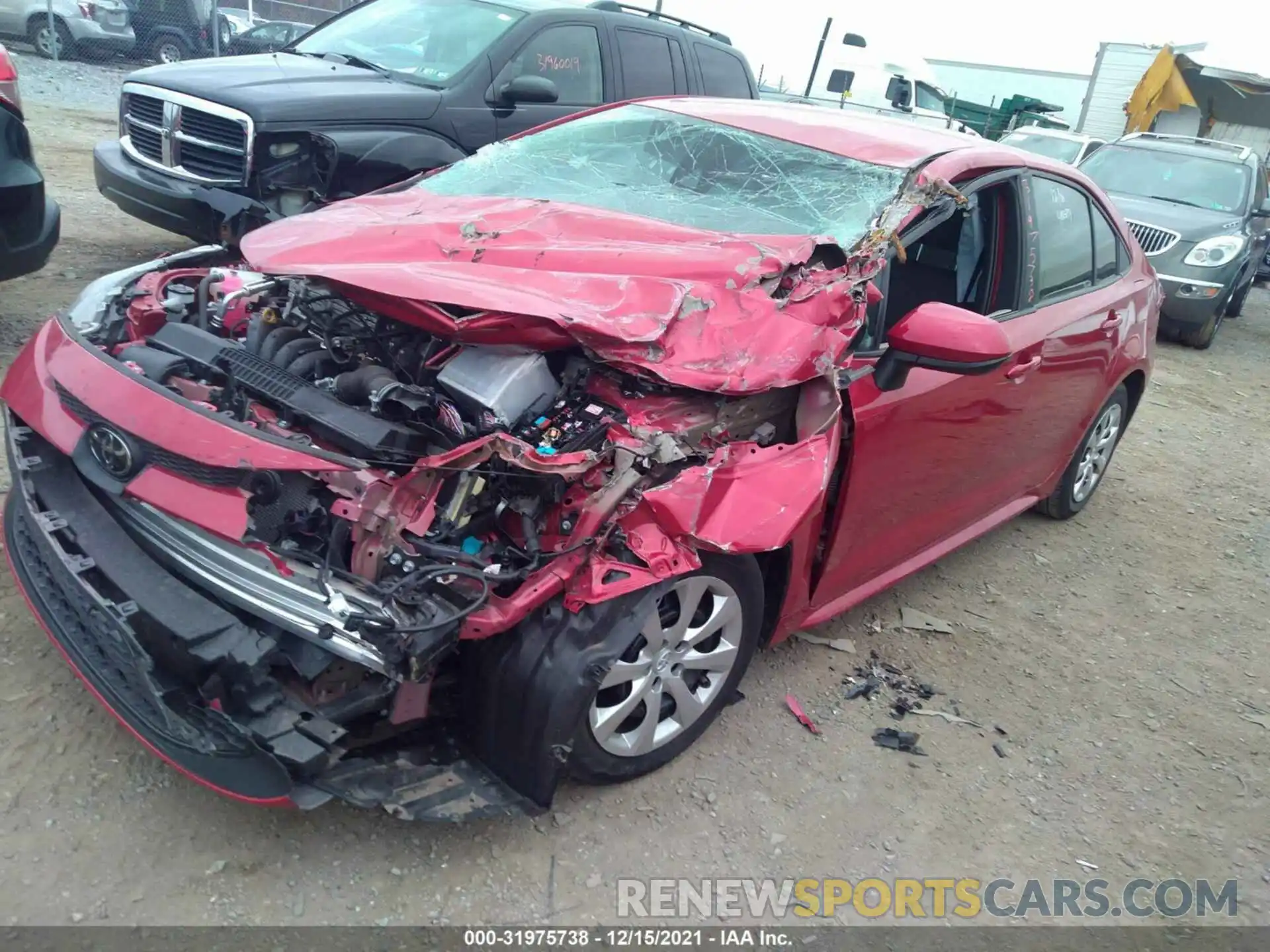 2 Photograph of a damaged car 5YFEPRAE6LP028833 TOYOTA COROLLA 2020