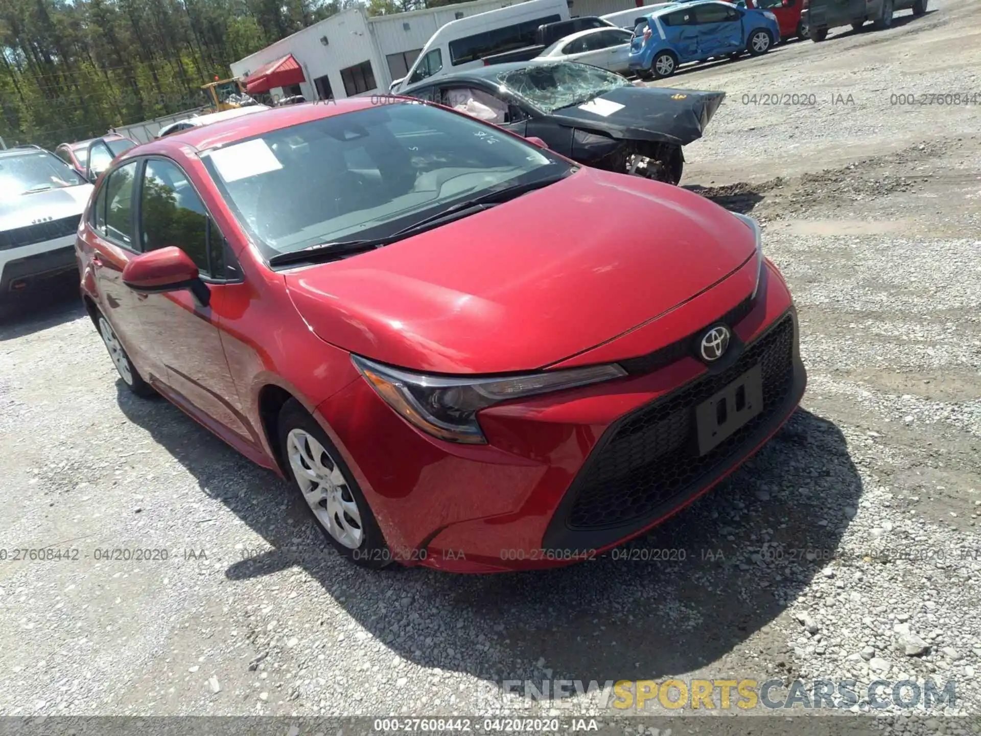 1 Photograph of a damaged car 5YFEPRAE6LP031067 TOYOTA COROLLA 2020