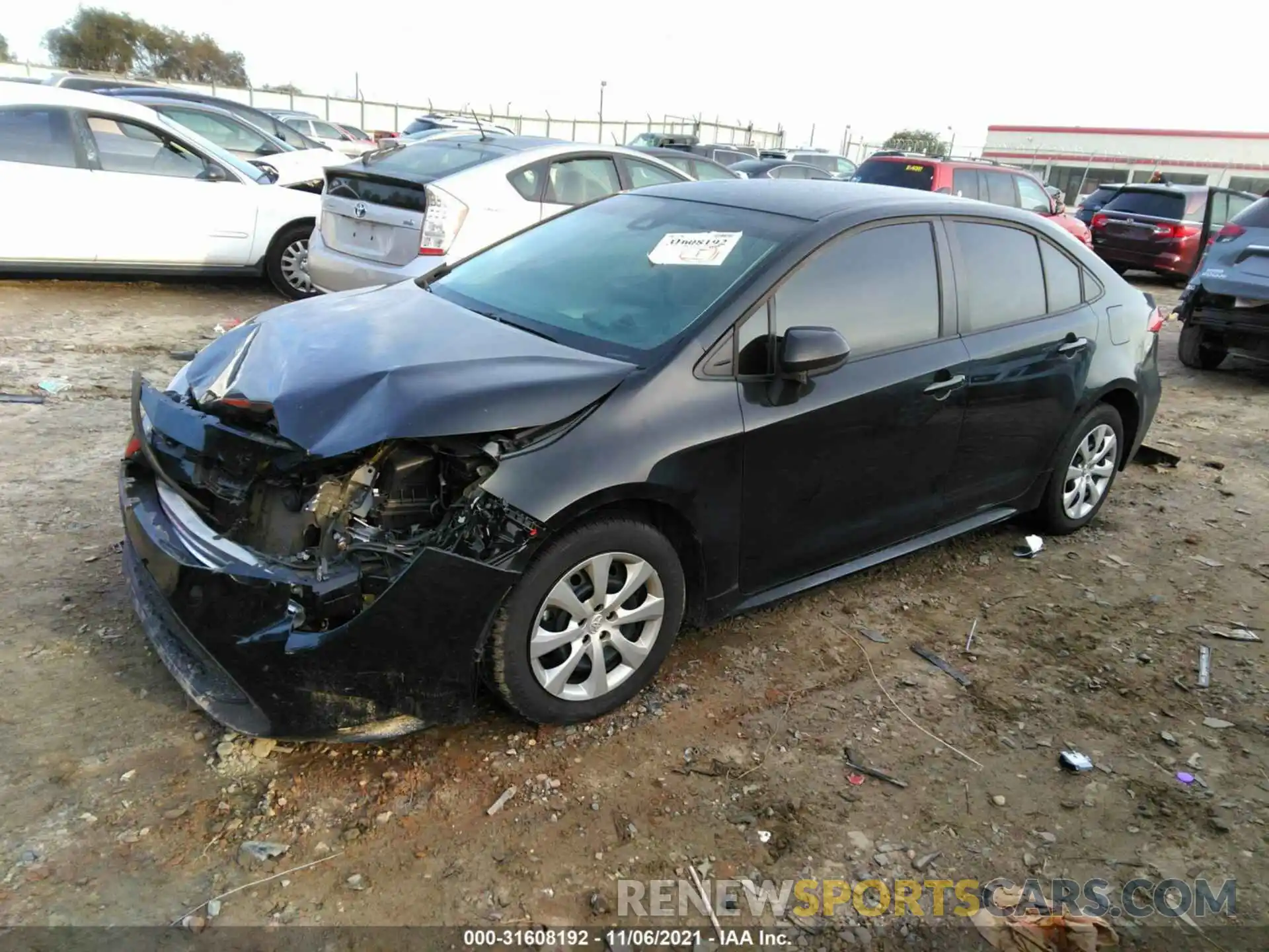 2 Photograph of a damaged car 5YFEPRAE6LP031196 TOYOTA COROLLA 2020