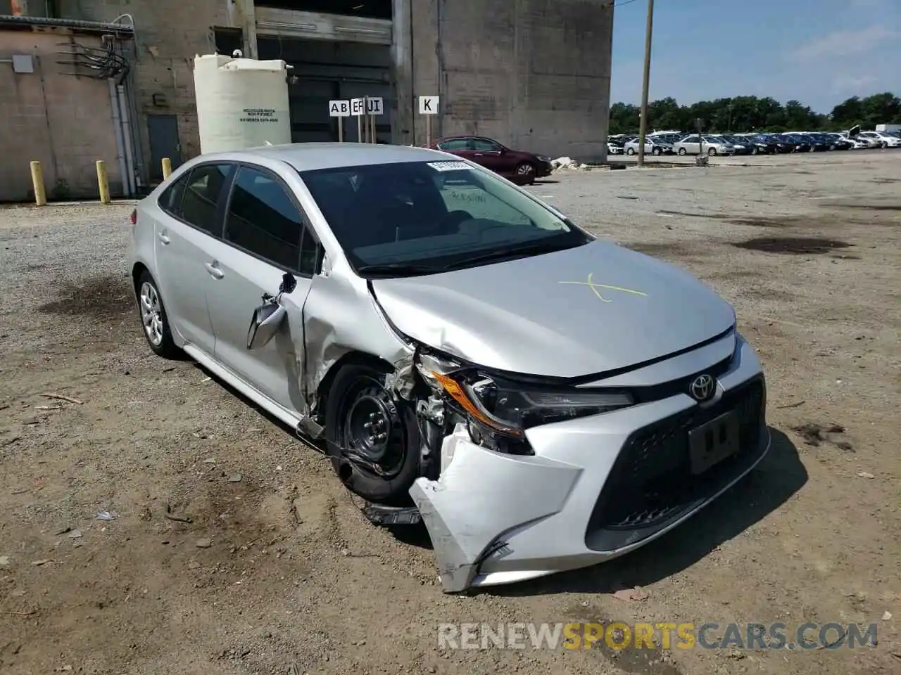 1 Photograph of a damaged car 5YFEPRAE6LP031294 TOYOTA COROLLA 2020