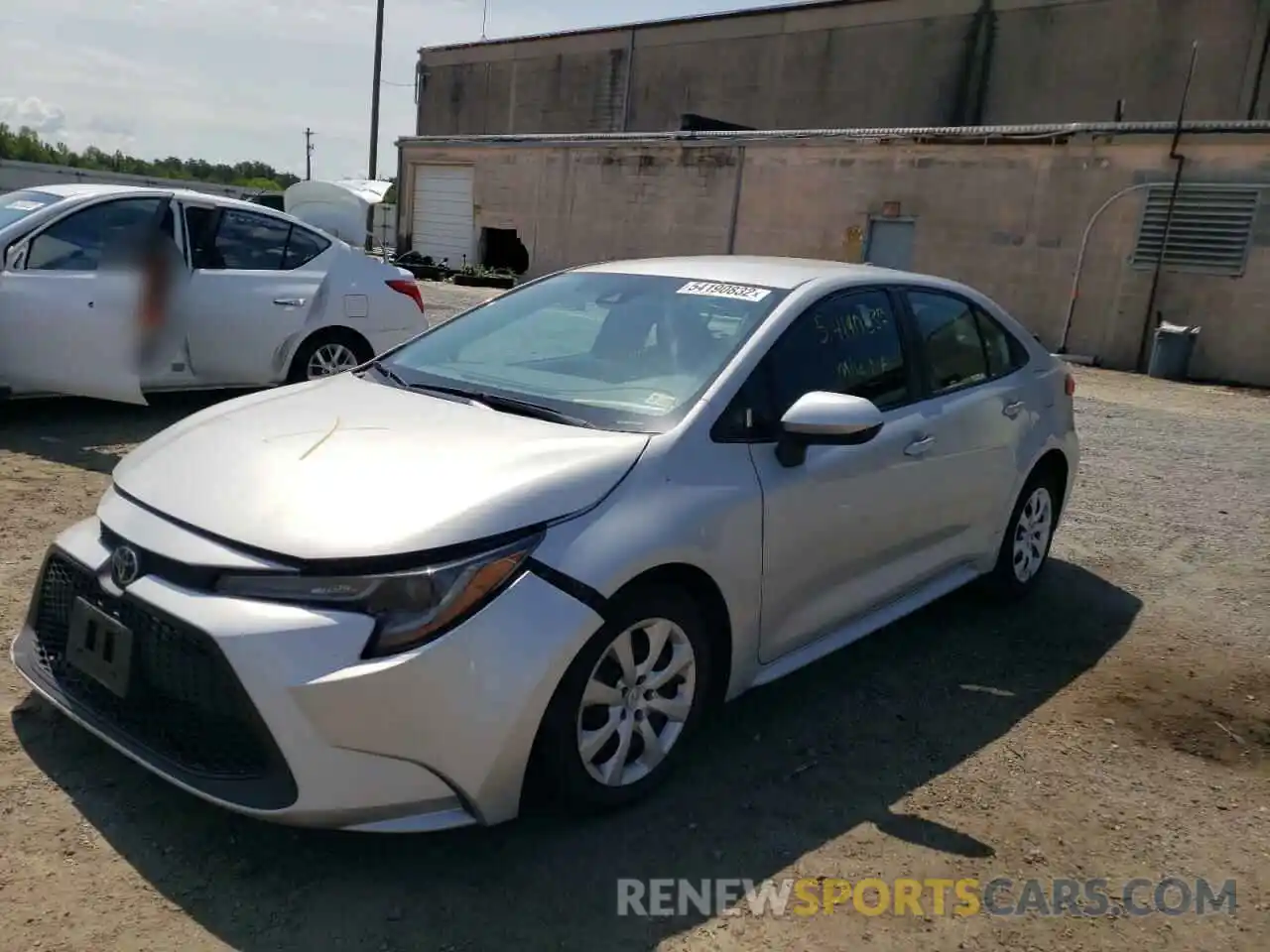 2 Photograph of a damaged car 5YFEPRAE6LP031294 TOYOTA COROLLA 2020