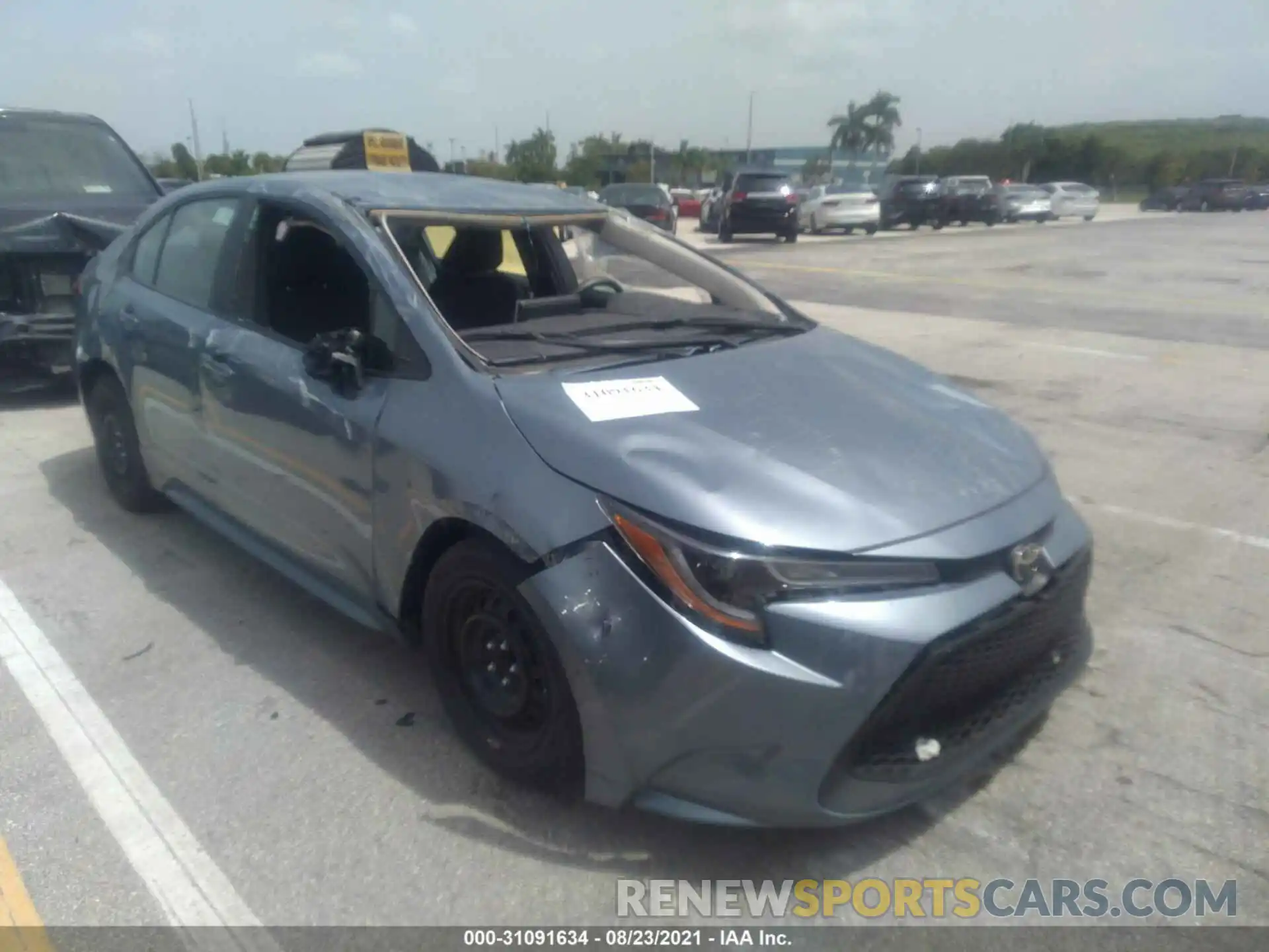 1 Photograph of a damaged car 5YFEPRAE6LP032378 TOYOTA COROLLA 2020