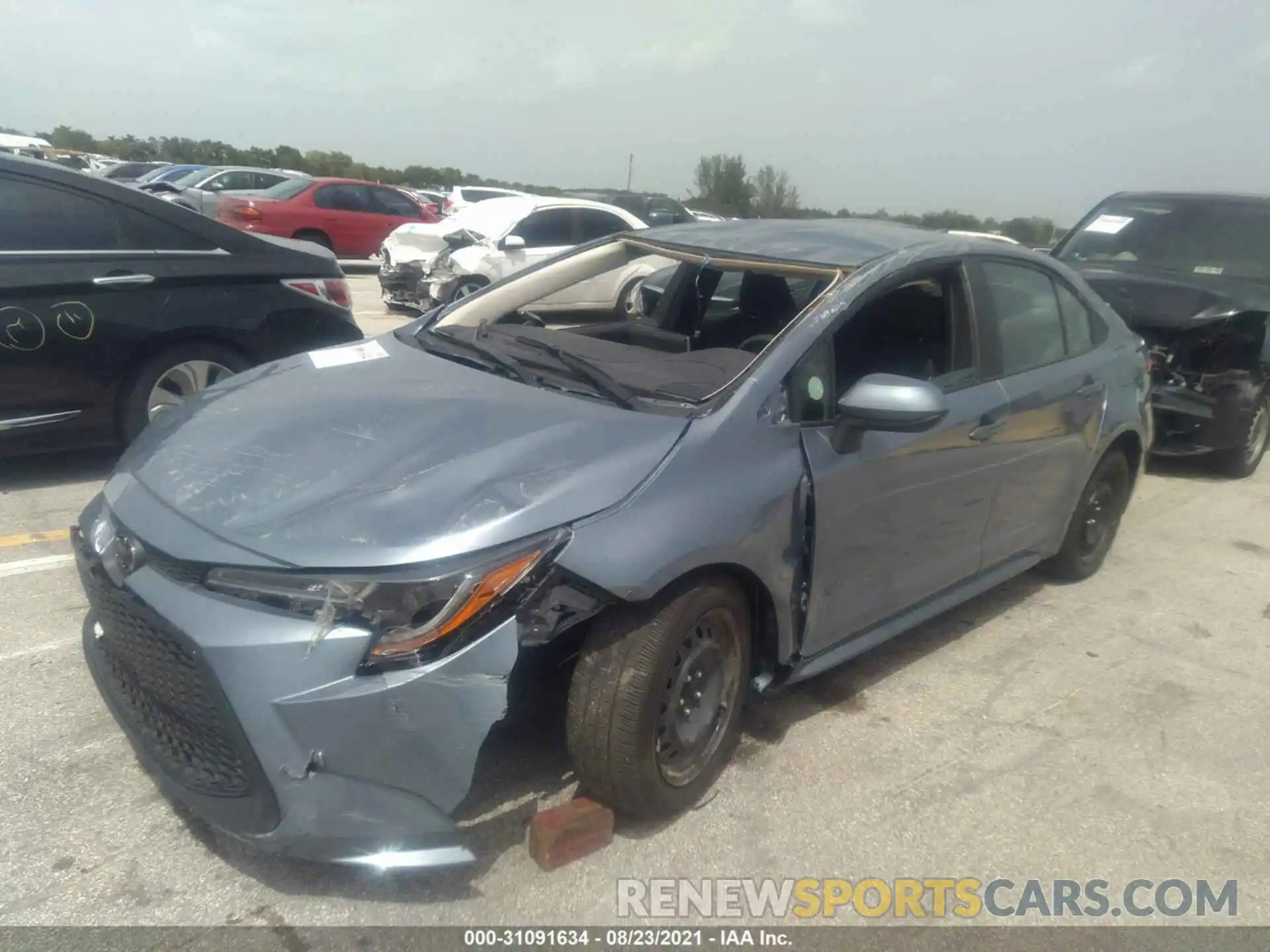 2 Photograph of a damaged car 5YFEPRAE6LP032378 TOYOTA COROLLA 2020